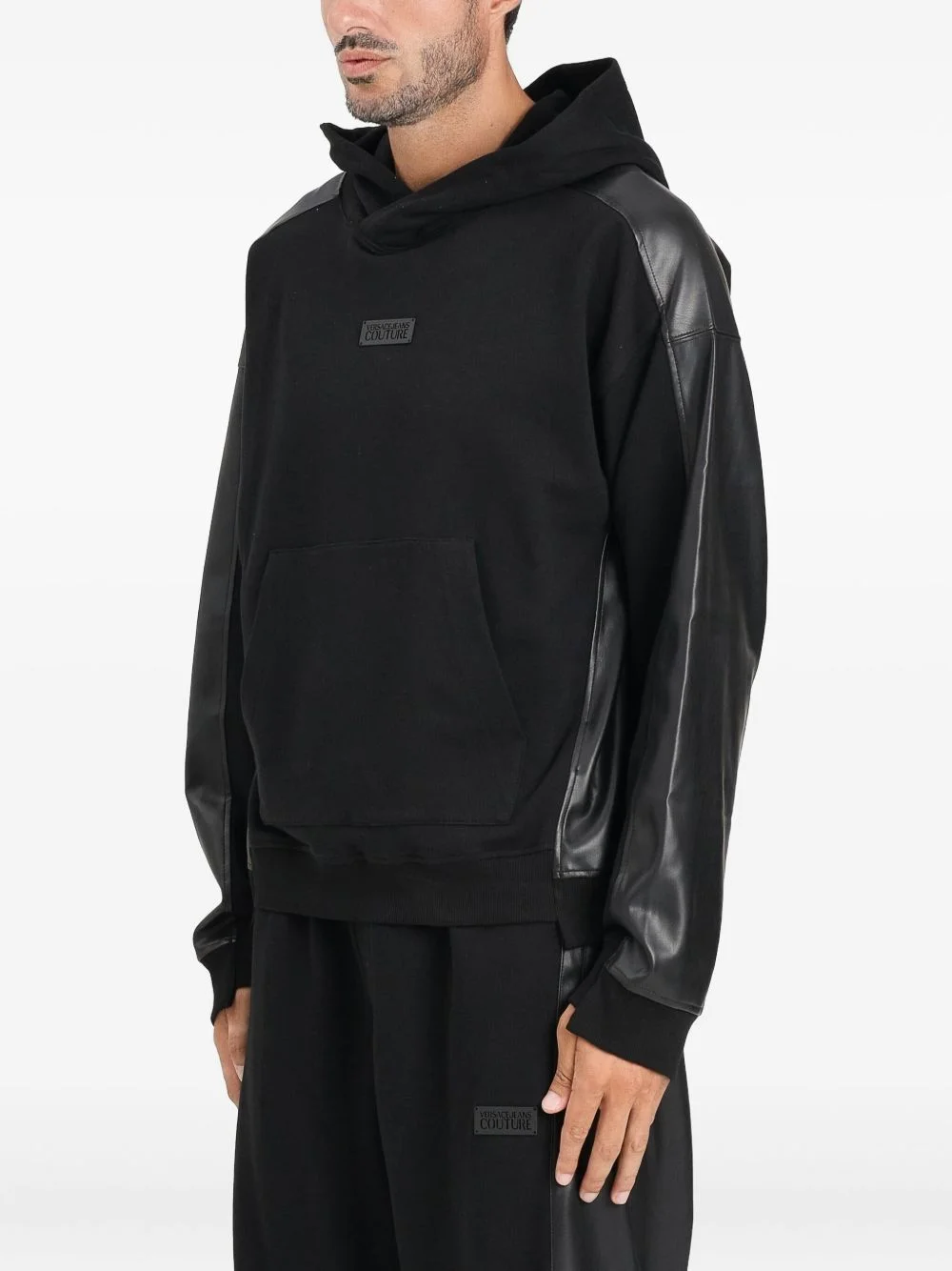 logo-patch hoodie - 1