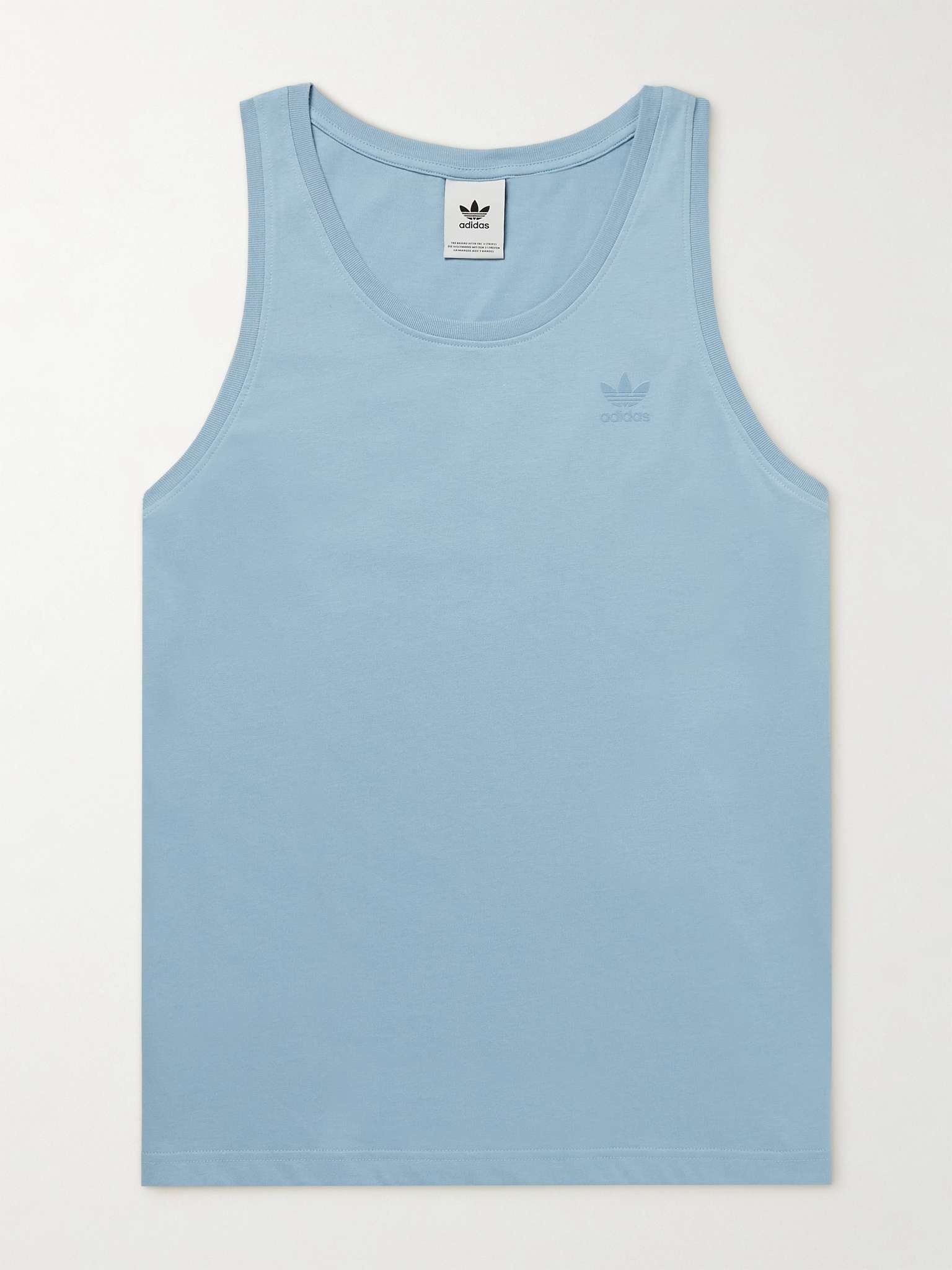 Logo-Flocked Cotton-Jersey Tank Top - 1