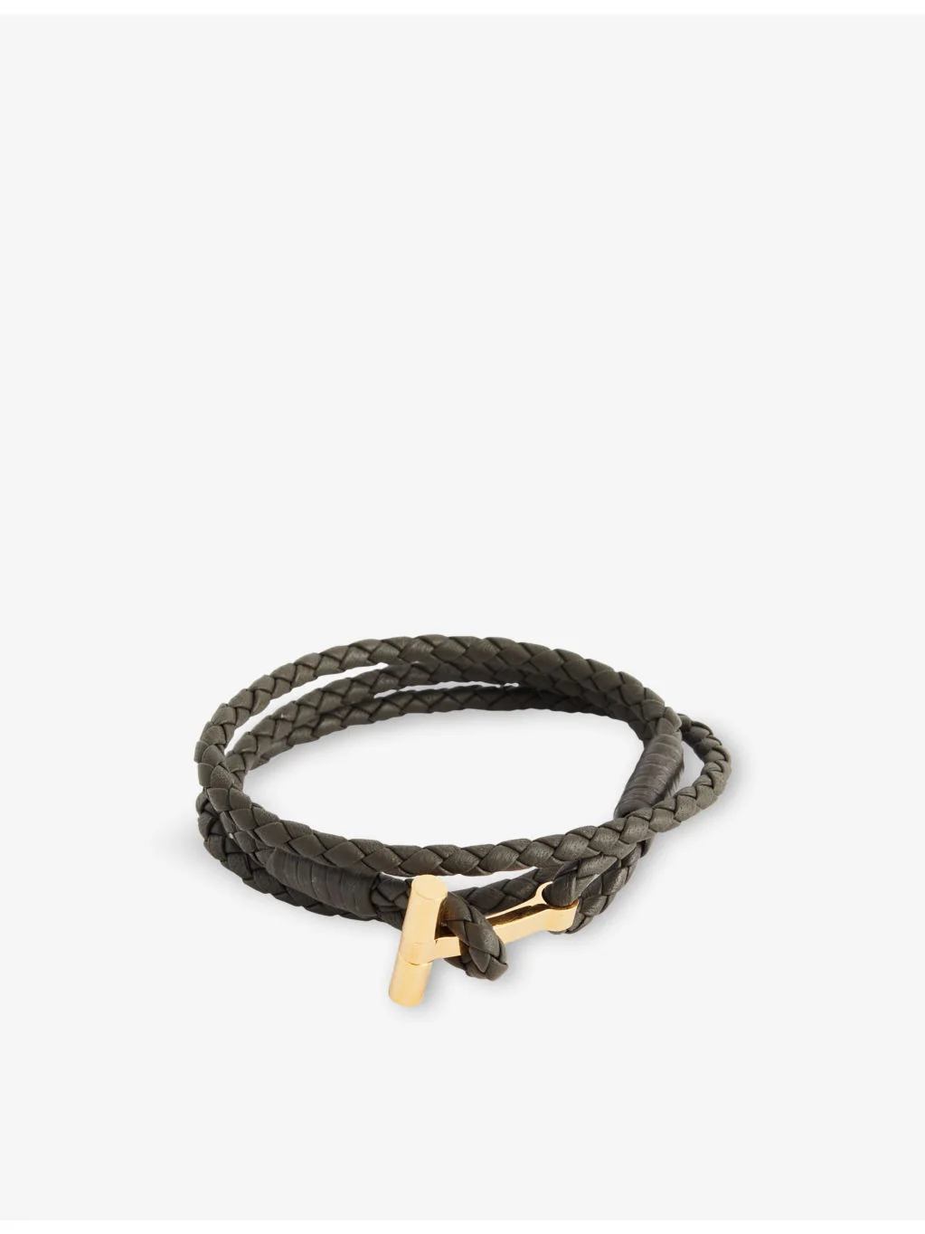 Braided Leather Bracelet - 1