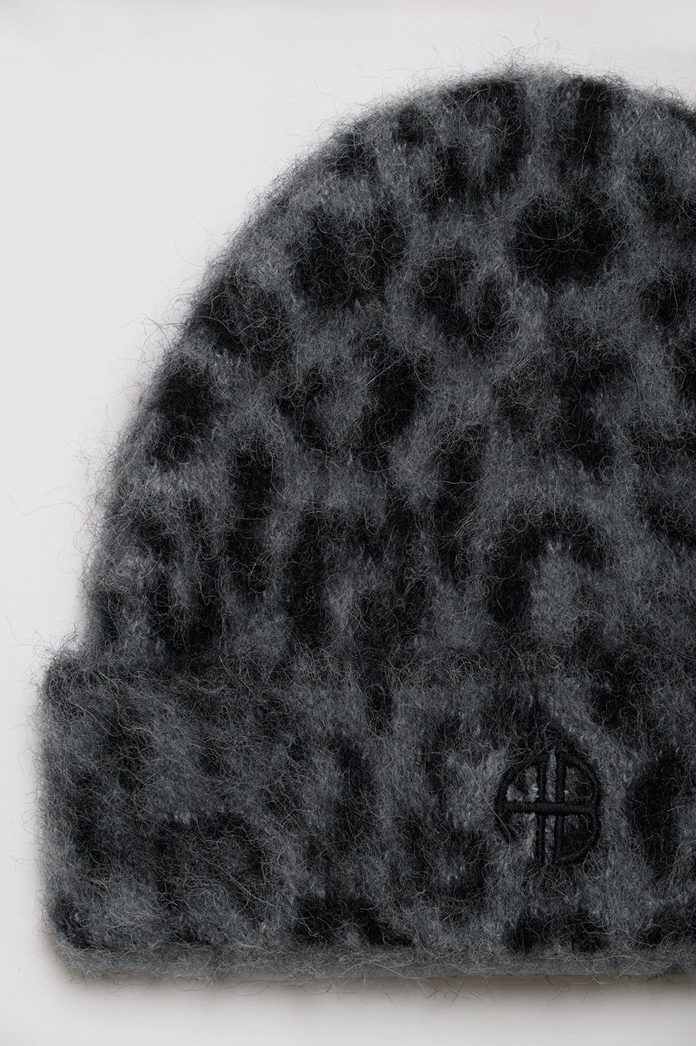 Elia Beanie - Grey Leopard - 3