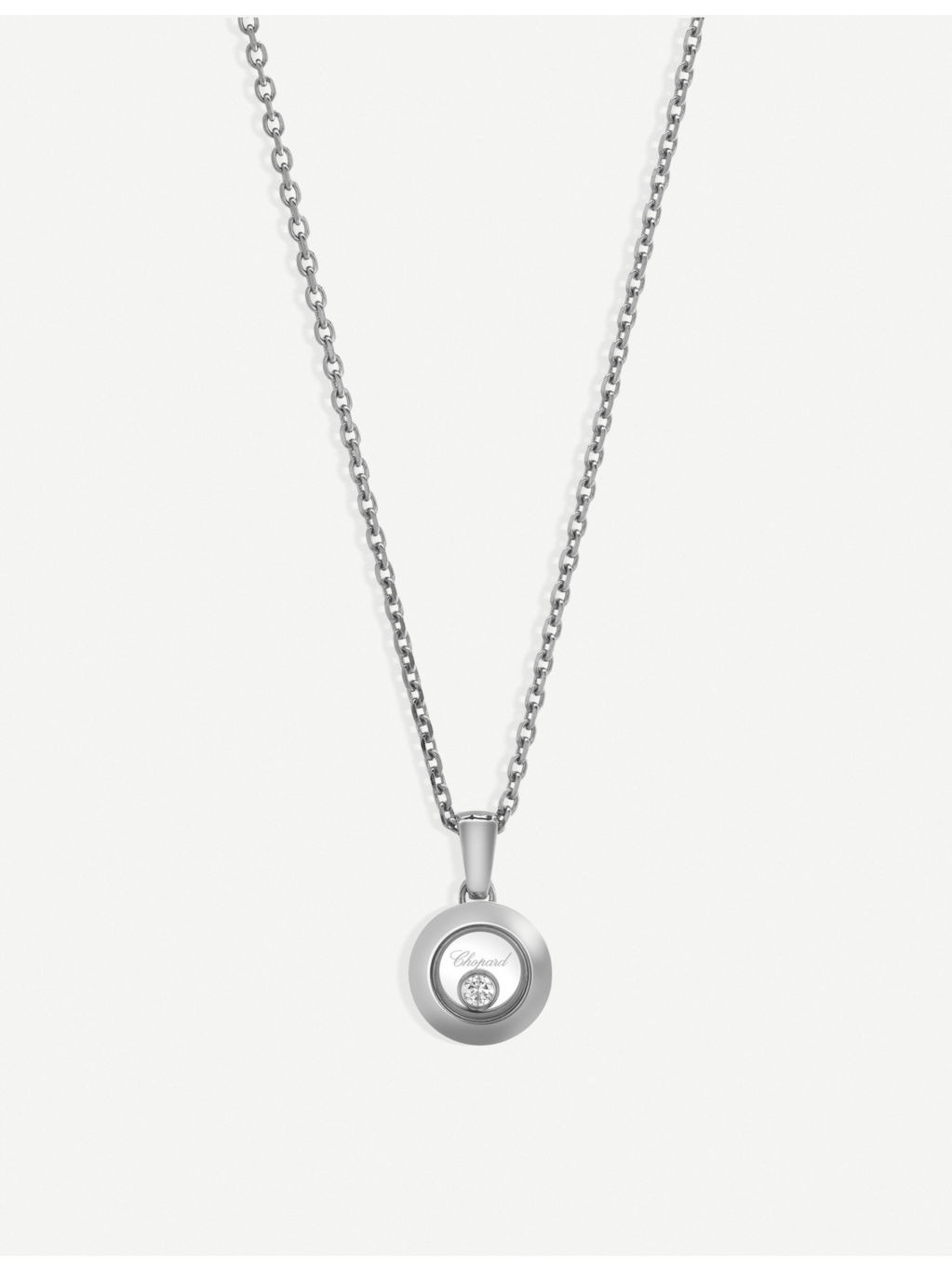 Happy Diamonds Icons 18ct white-gold and diamond pendant - 1