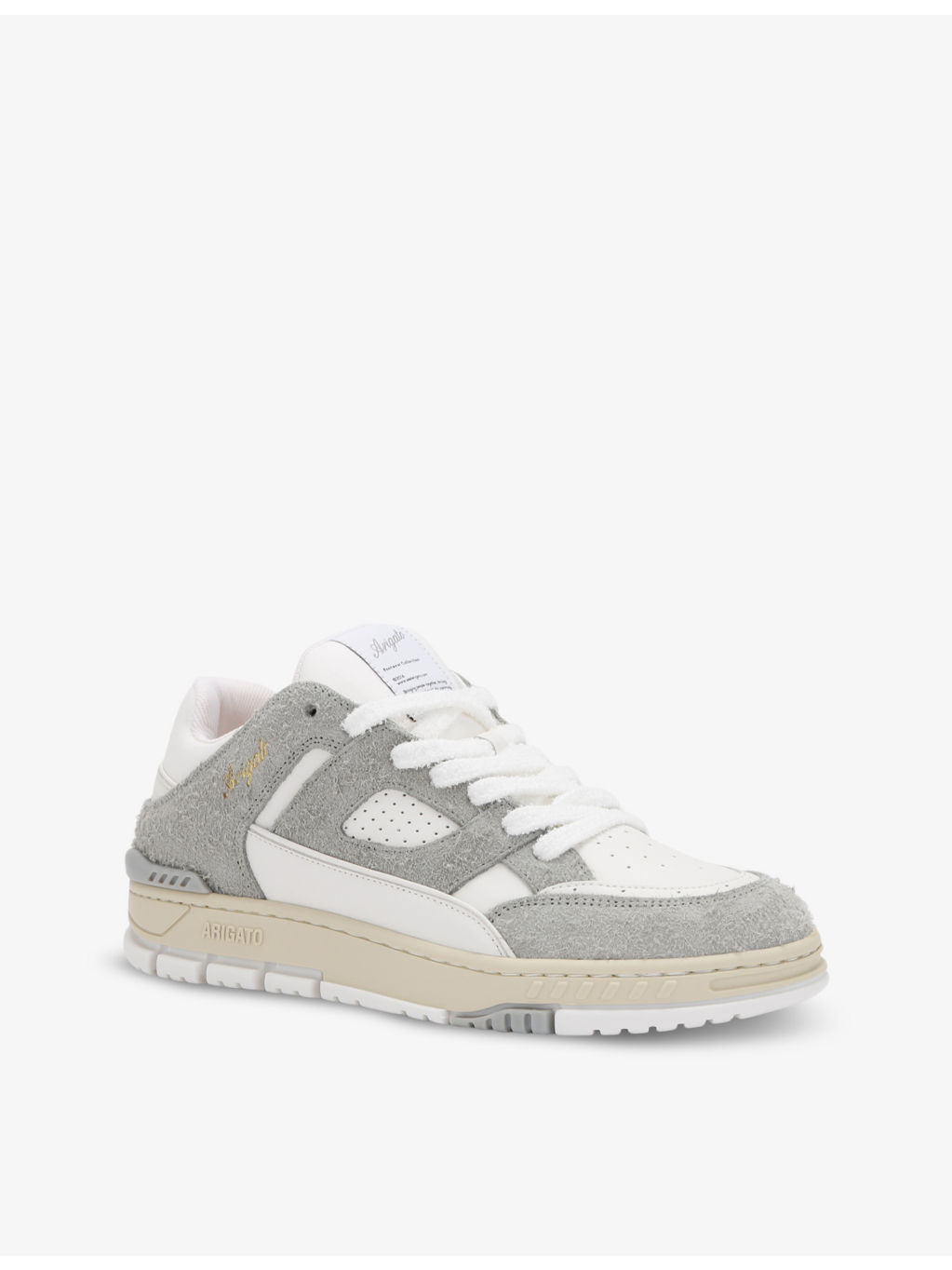 Area Lo brushed-suede and leather low-top trainers - 3