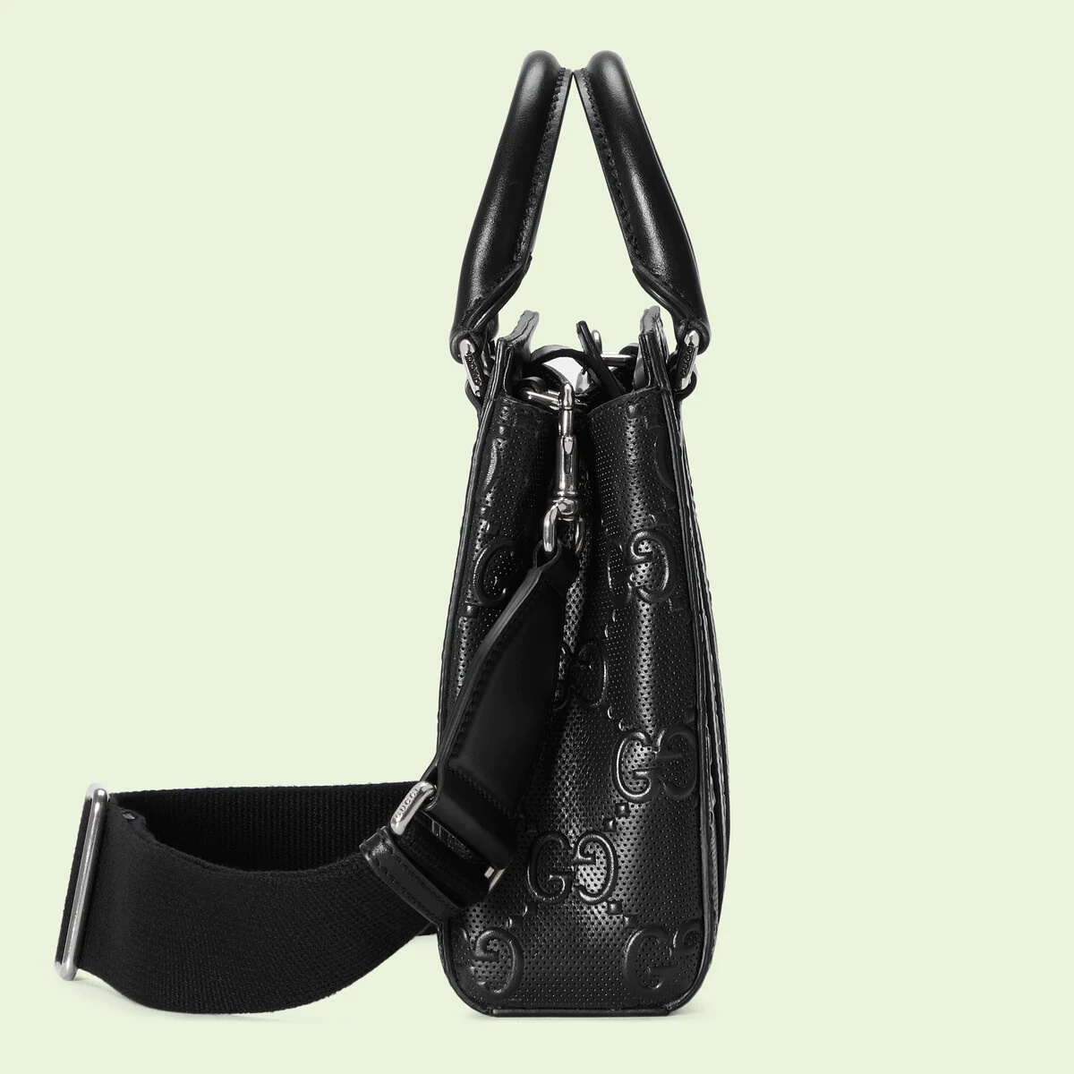 GG embossed mini tote bag - 7