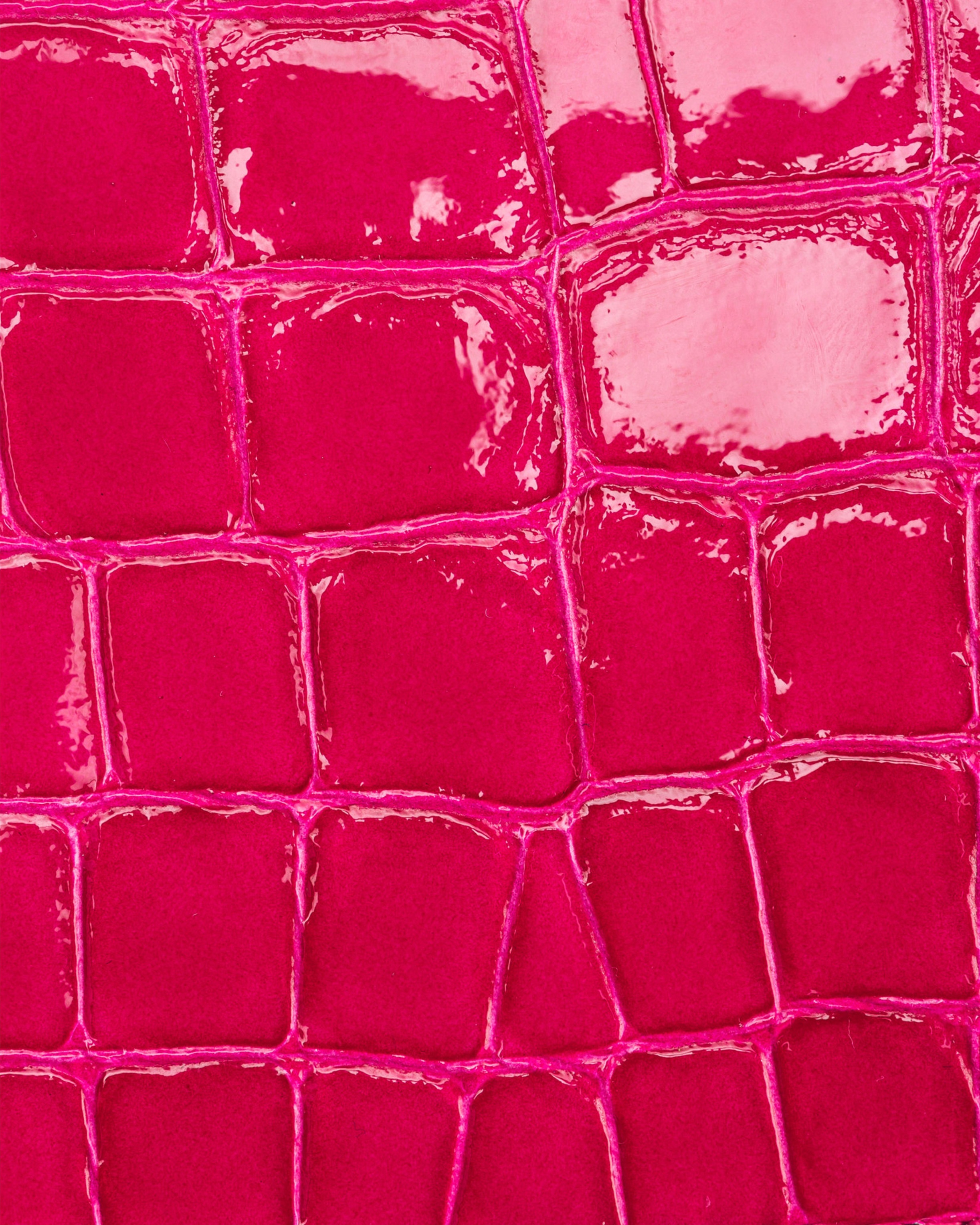 PINKO GALLERIA CARD HOLDER IN SHINY COLOURED CROC-PRINT LEATHER - 5