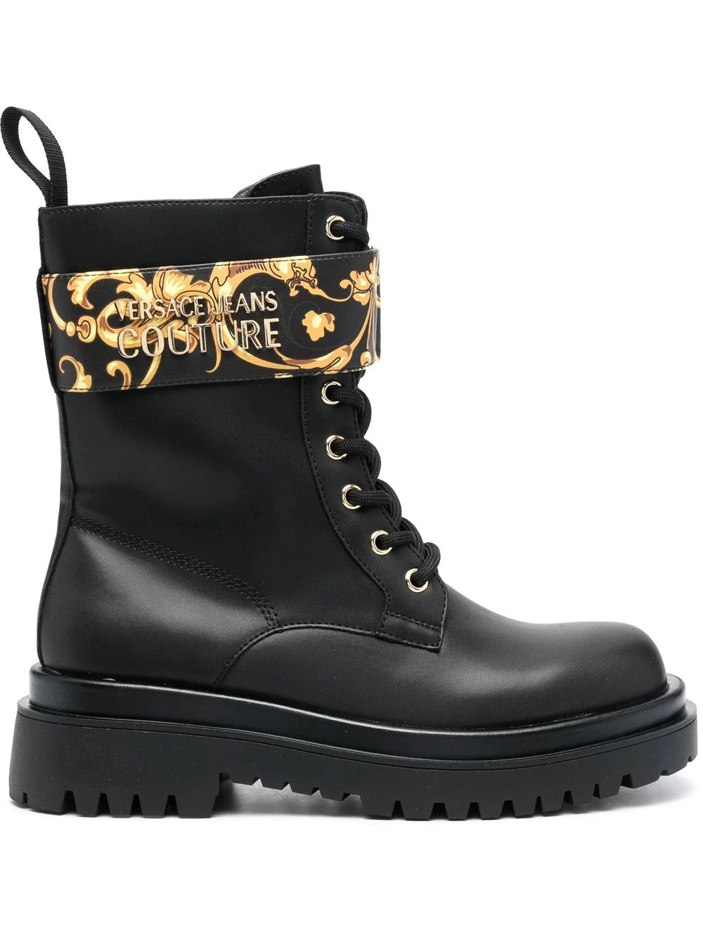 Barocco lace-up combat boots - 1