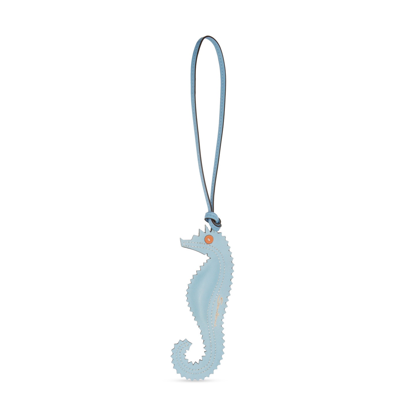 Orange sea-horse charm - 1