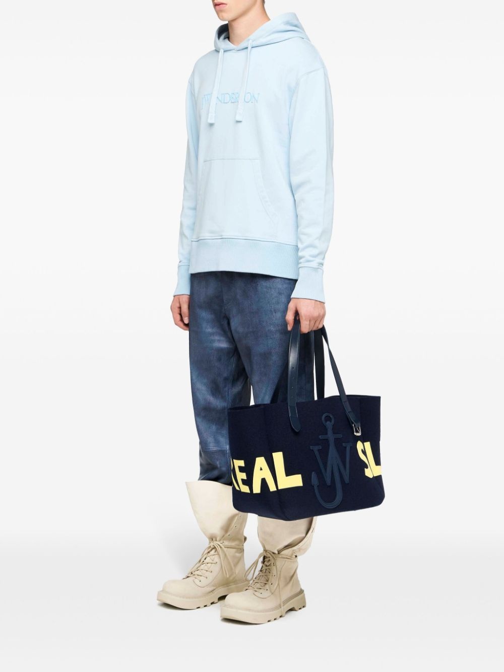 logo-embroidered hoodie - 2