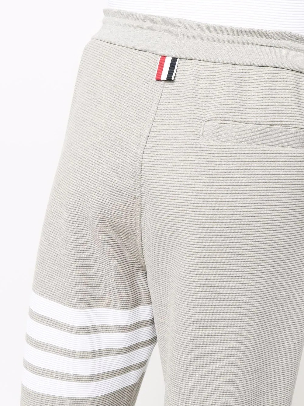 Ottoman rib 4-Bar stripe track pants - 5