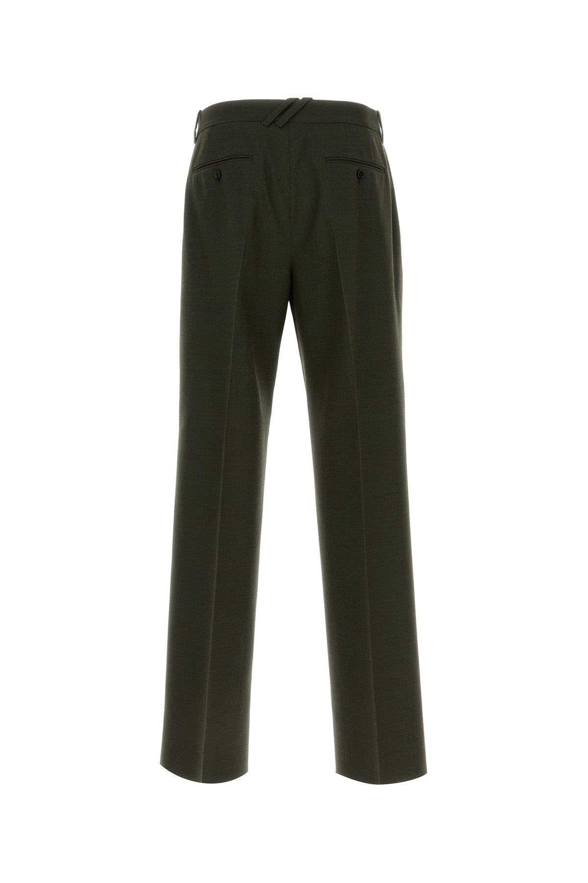 Bottle green wool pant - 2