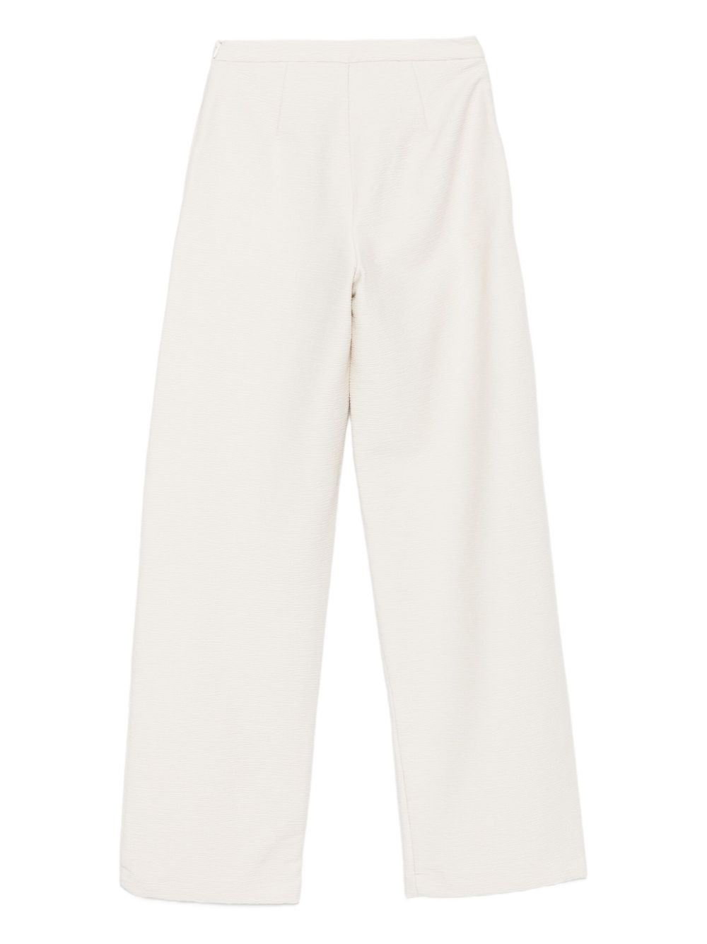 textured straight trousers - 2