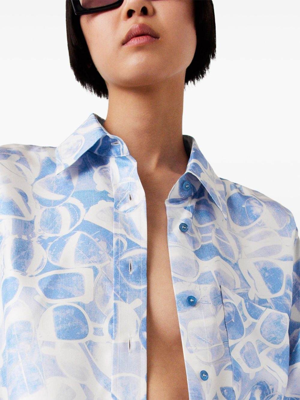 sunglasses-print shirt - 6