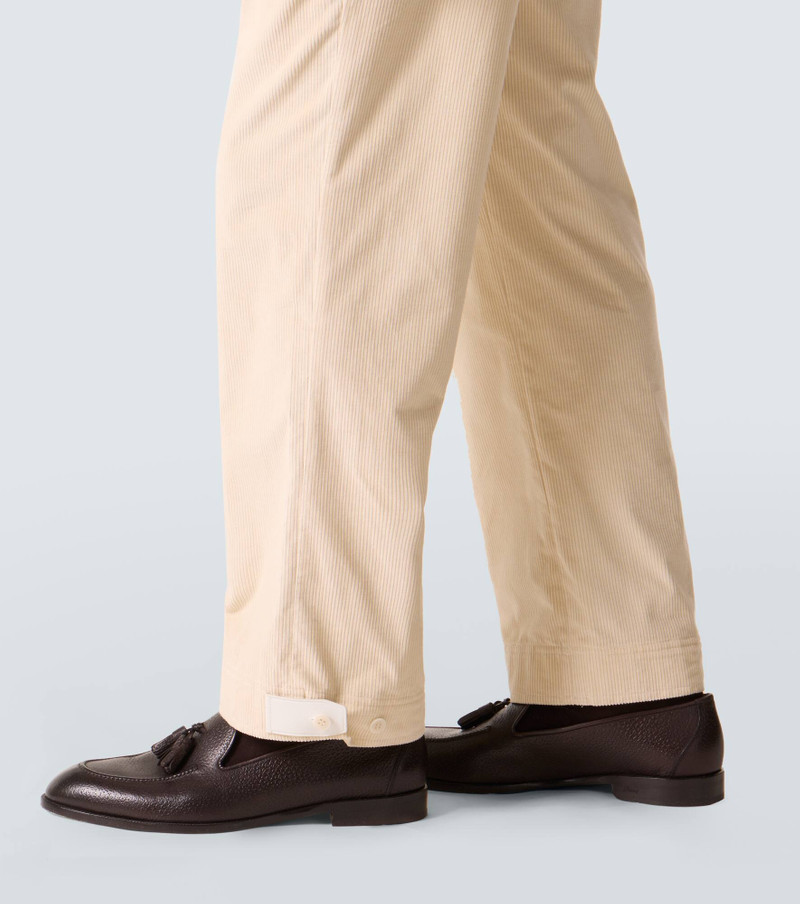 Cotton and wool corduroy straight pants 6
