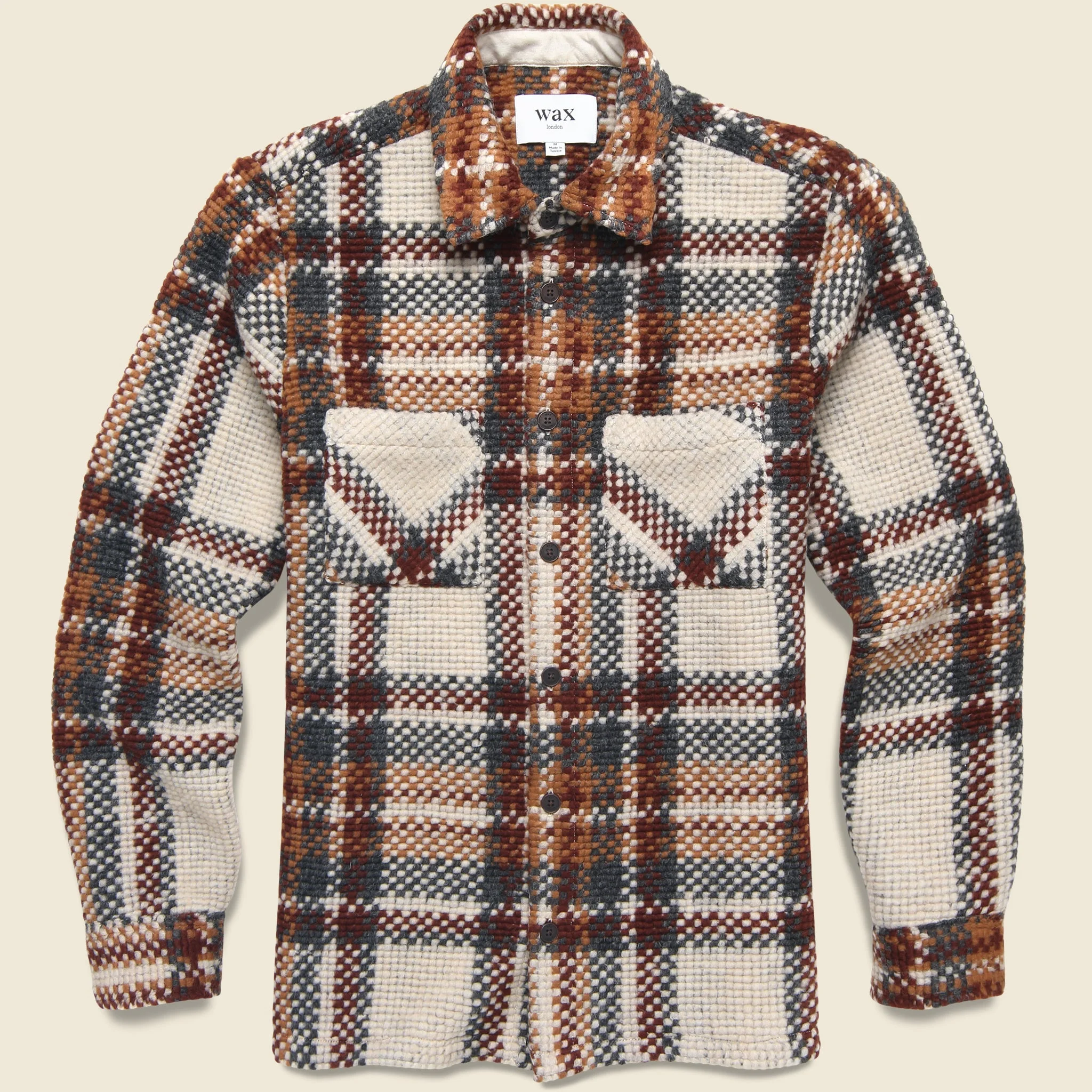 Wool Whiting Overshirt - Bobble Ecru - 1