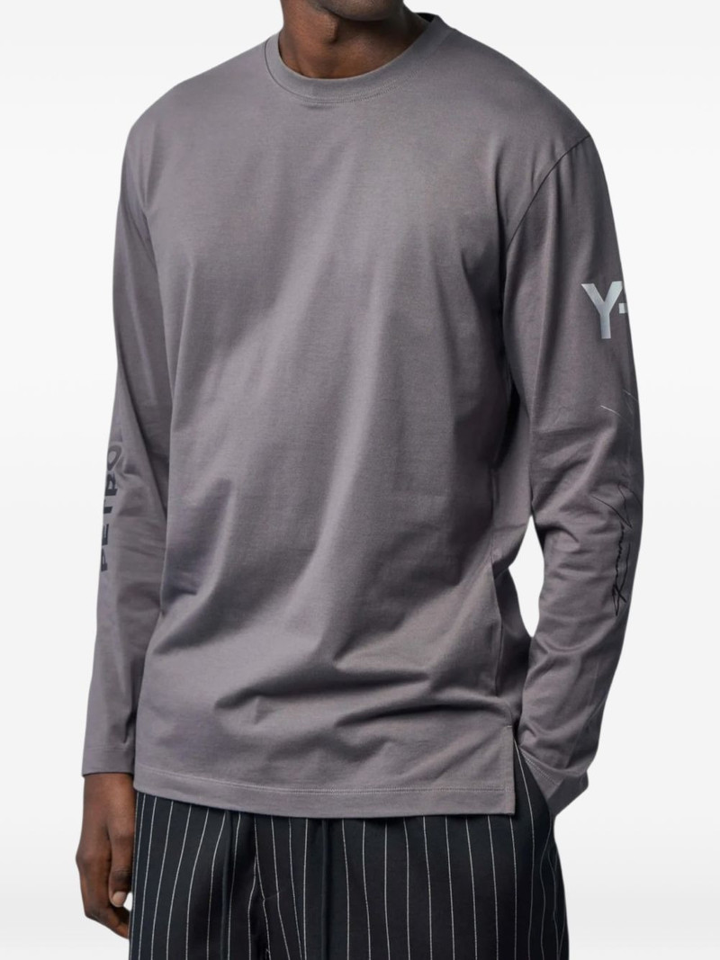 x Mercedes Chaos long-sleeve graphic-print T-shirt 3
