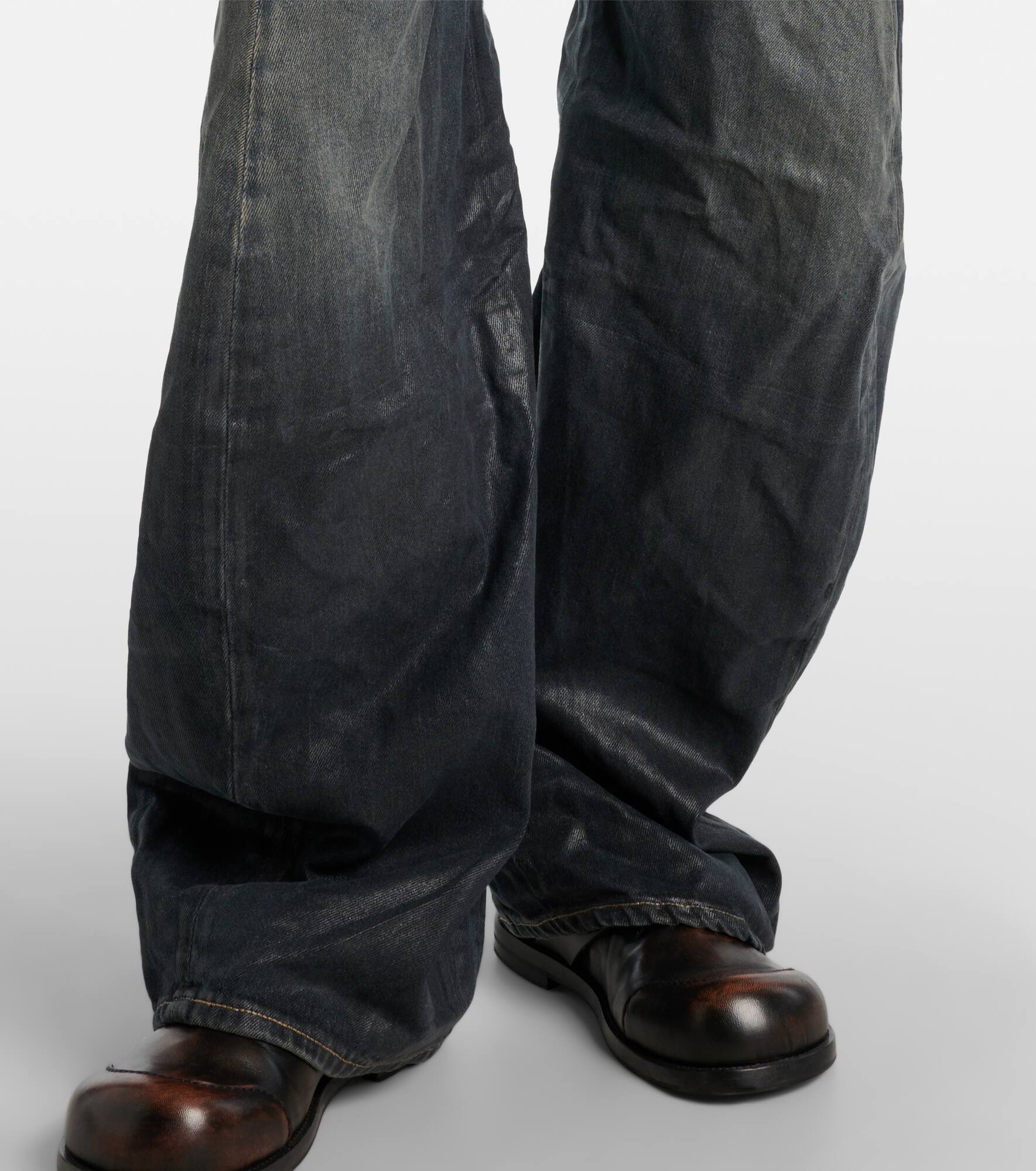 2006F distressed wide-leg jeans - 5