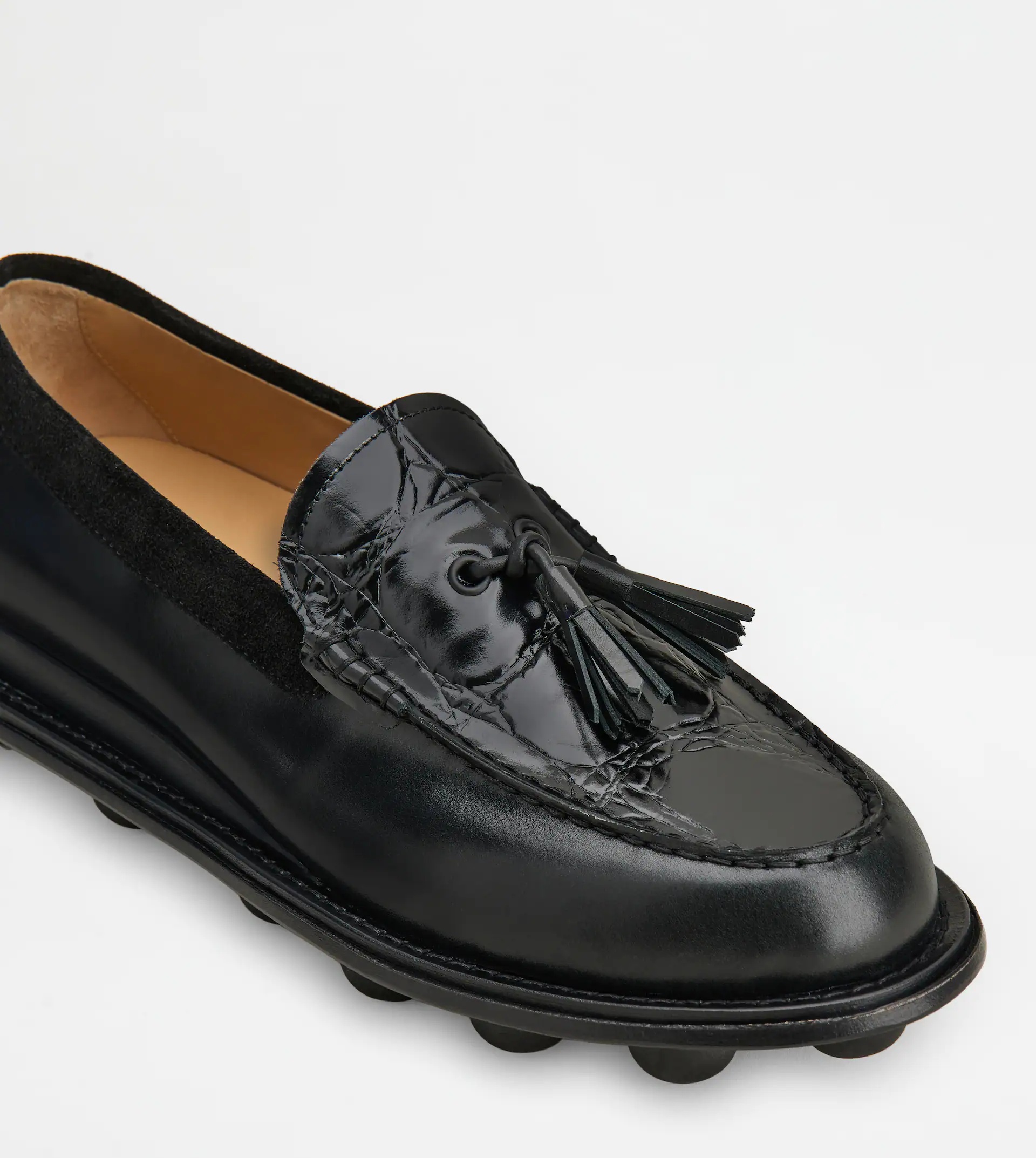 LOAFERS IN LEATHER - BLACK - 9