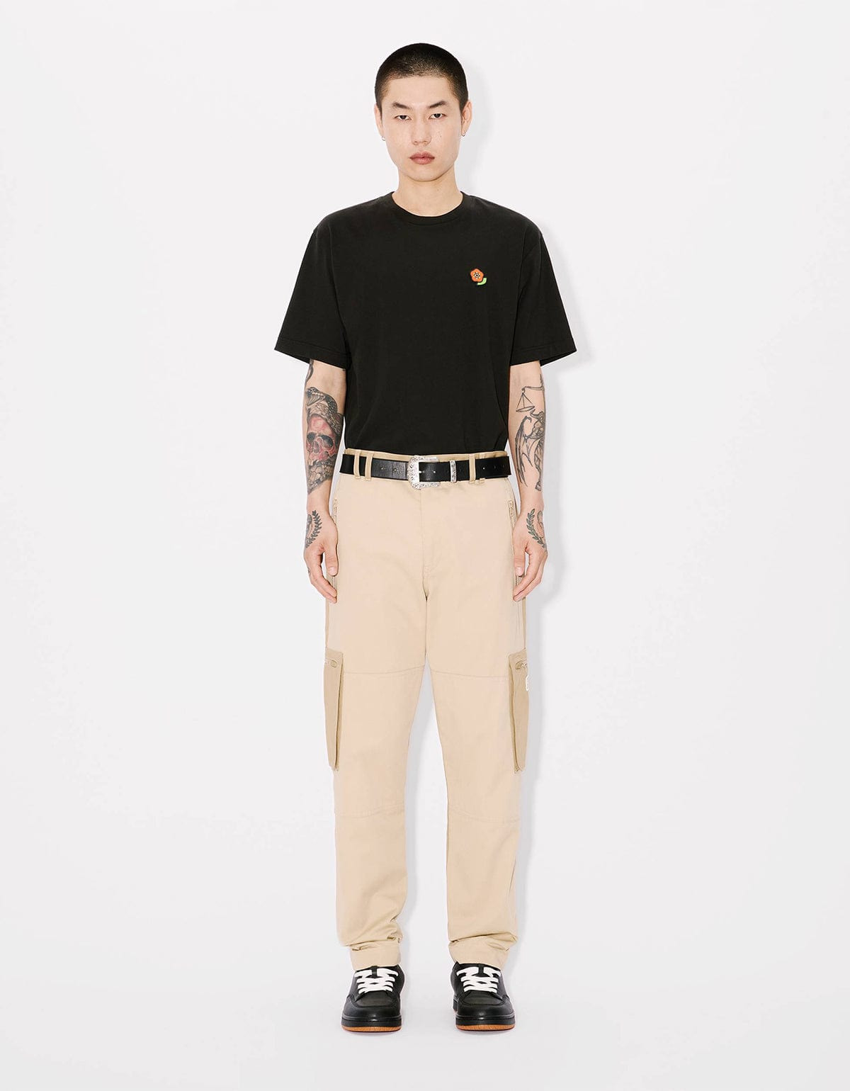 Kenzo Black Pop Embroidered Black T-Shirt - 5