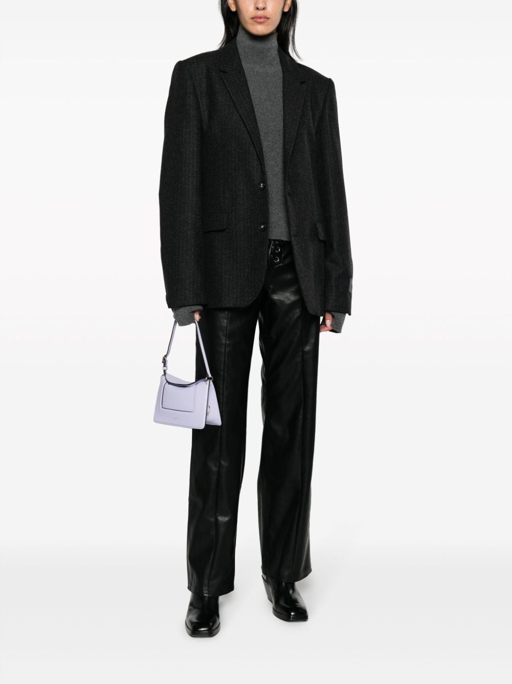 Viks striped single-breasted blazer - 3