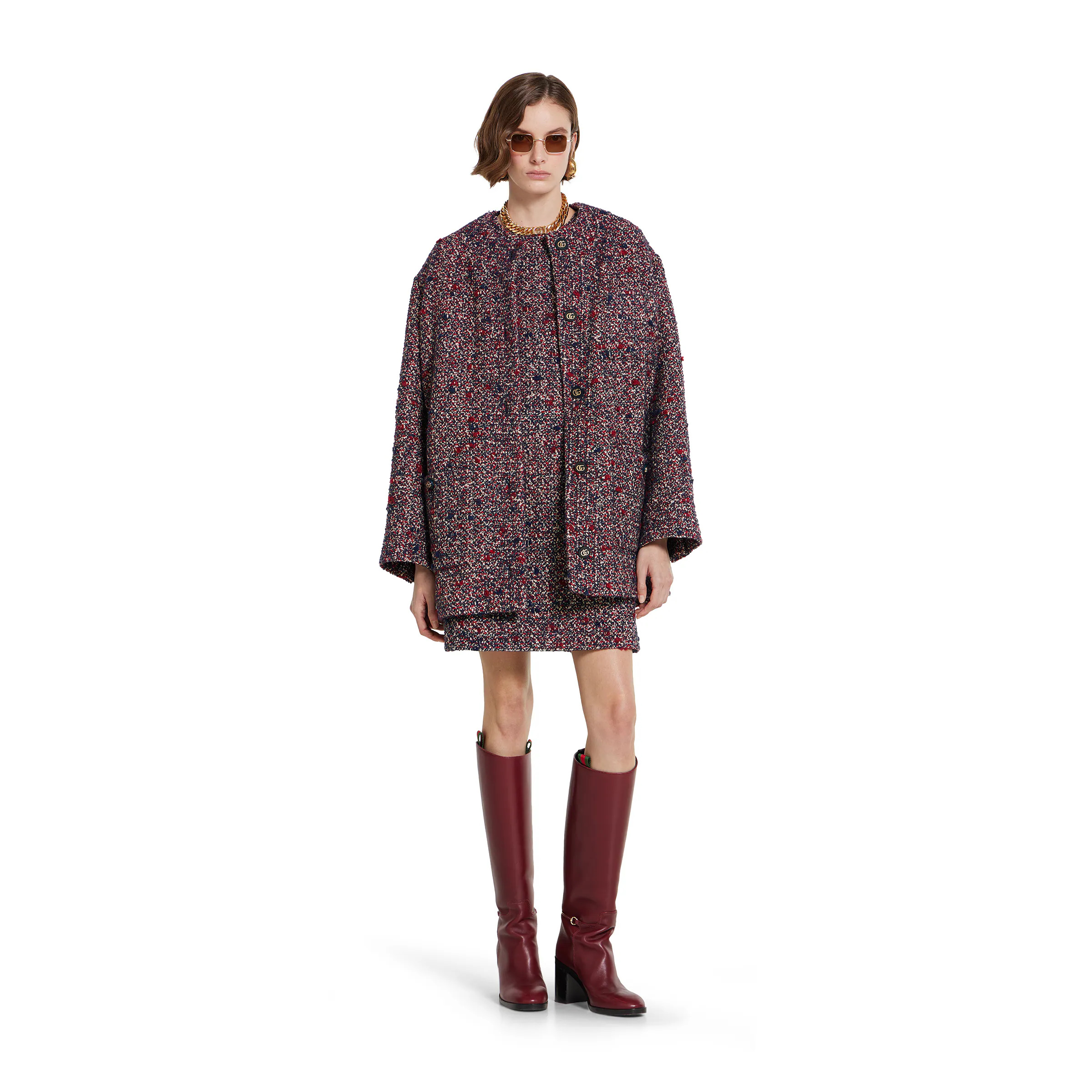 Wool bouclé dress - 2