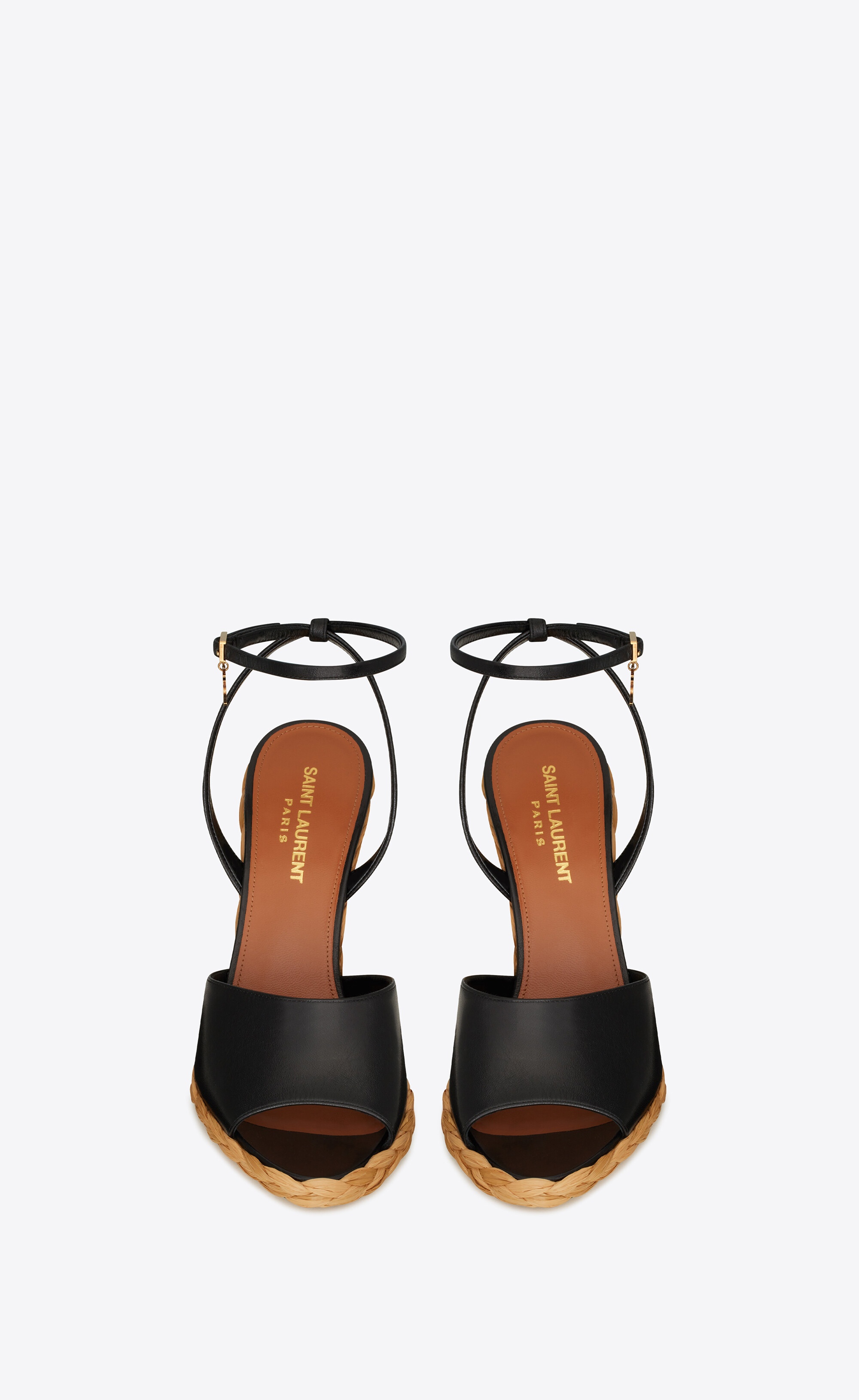 paloma wedge espadrilles in smooth leather - 2