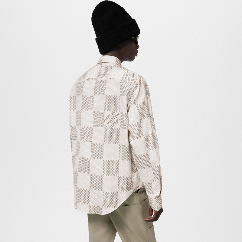 Damier Long-Sleeved Classic Cotton Shirt 5