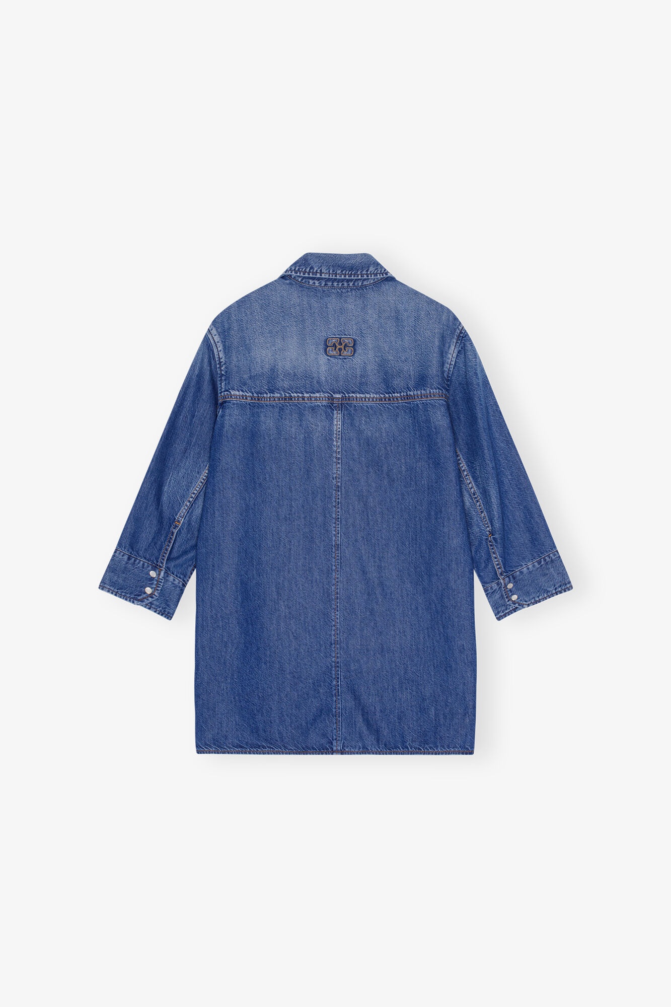 BLUE DENIM OVERSIZED SHIRT - 6