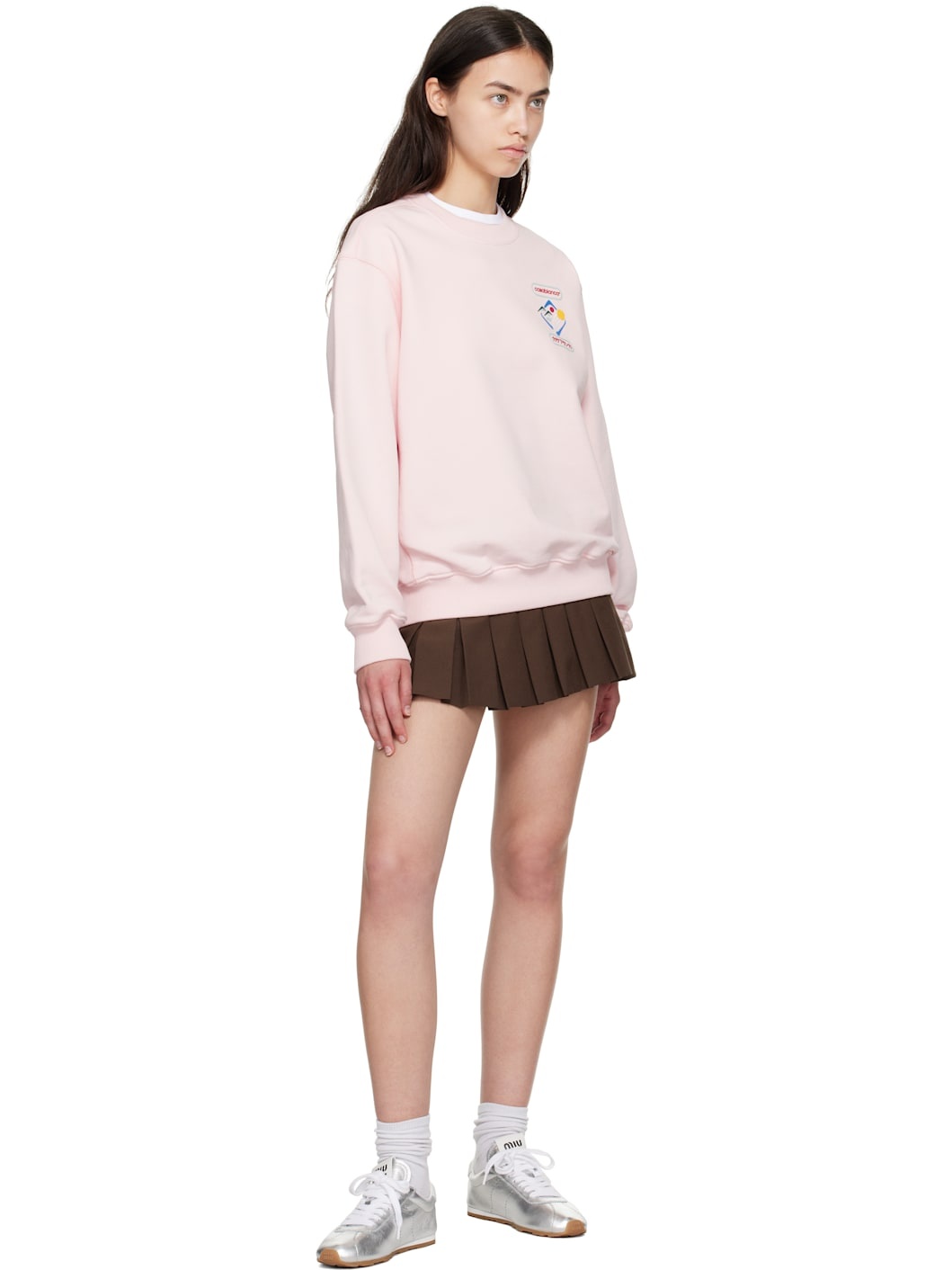 Pink 'Casablanca' Montagne Sportif Sweatshirt - 4