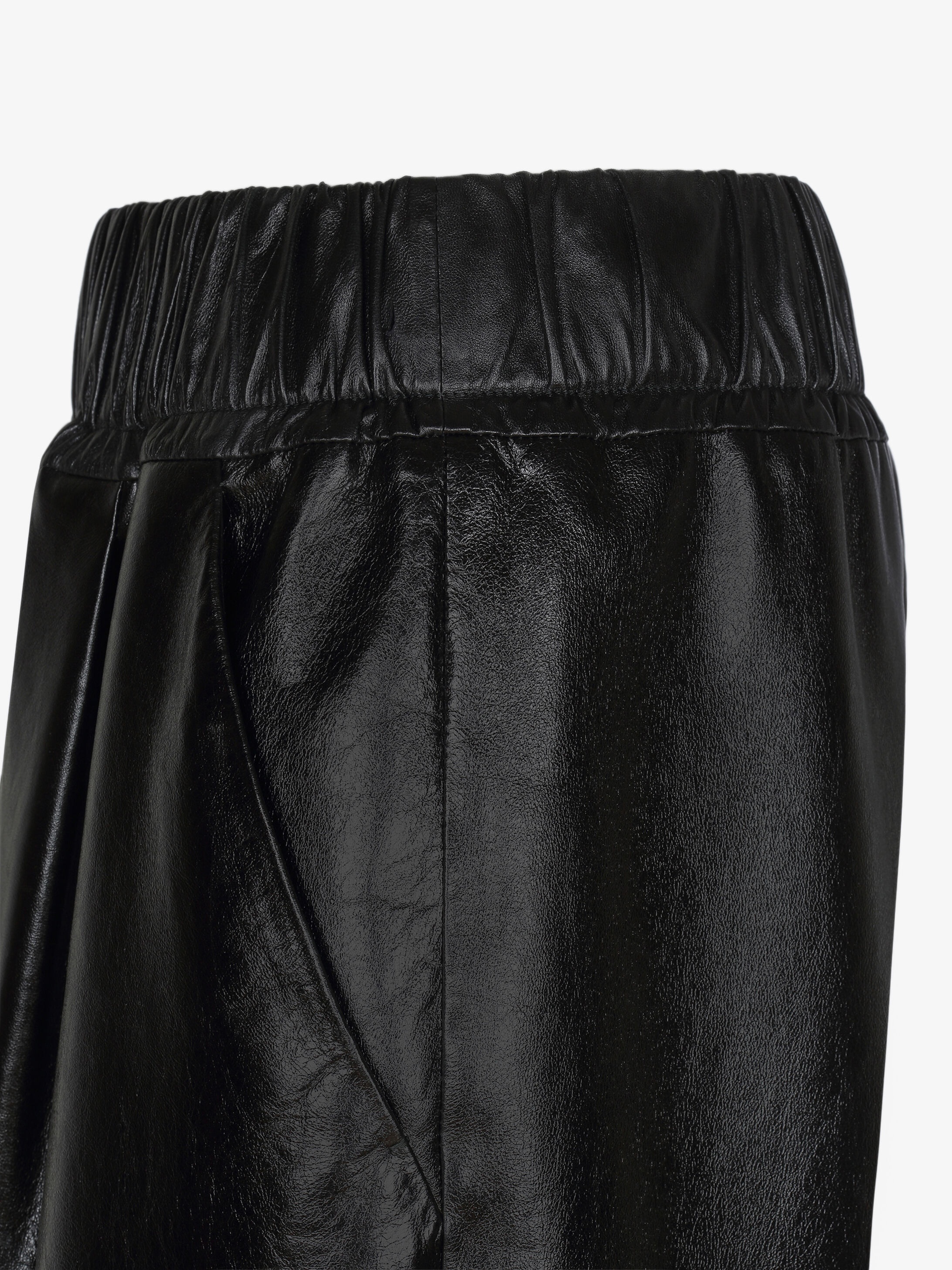 Loose trousers in smooth leather - 5