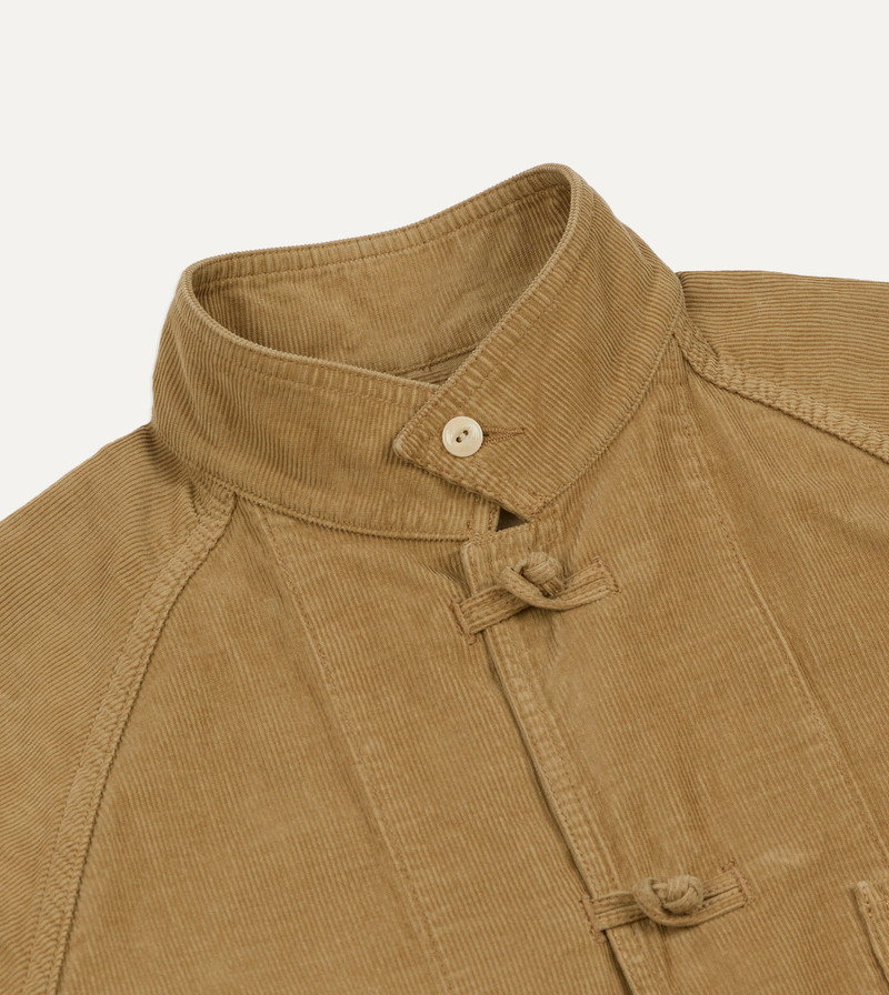 Sand Cotton Corduroy Artist Chore Jacket 4