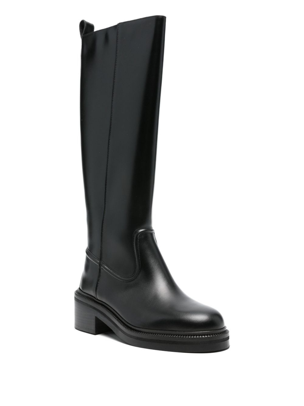 leather knee-high boots - 2