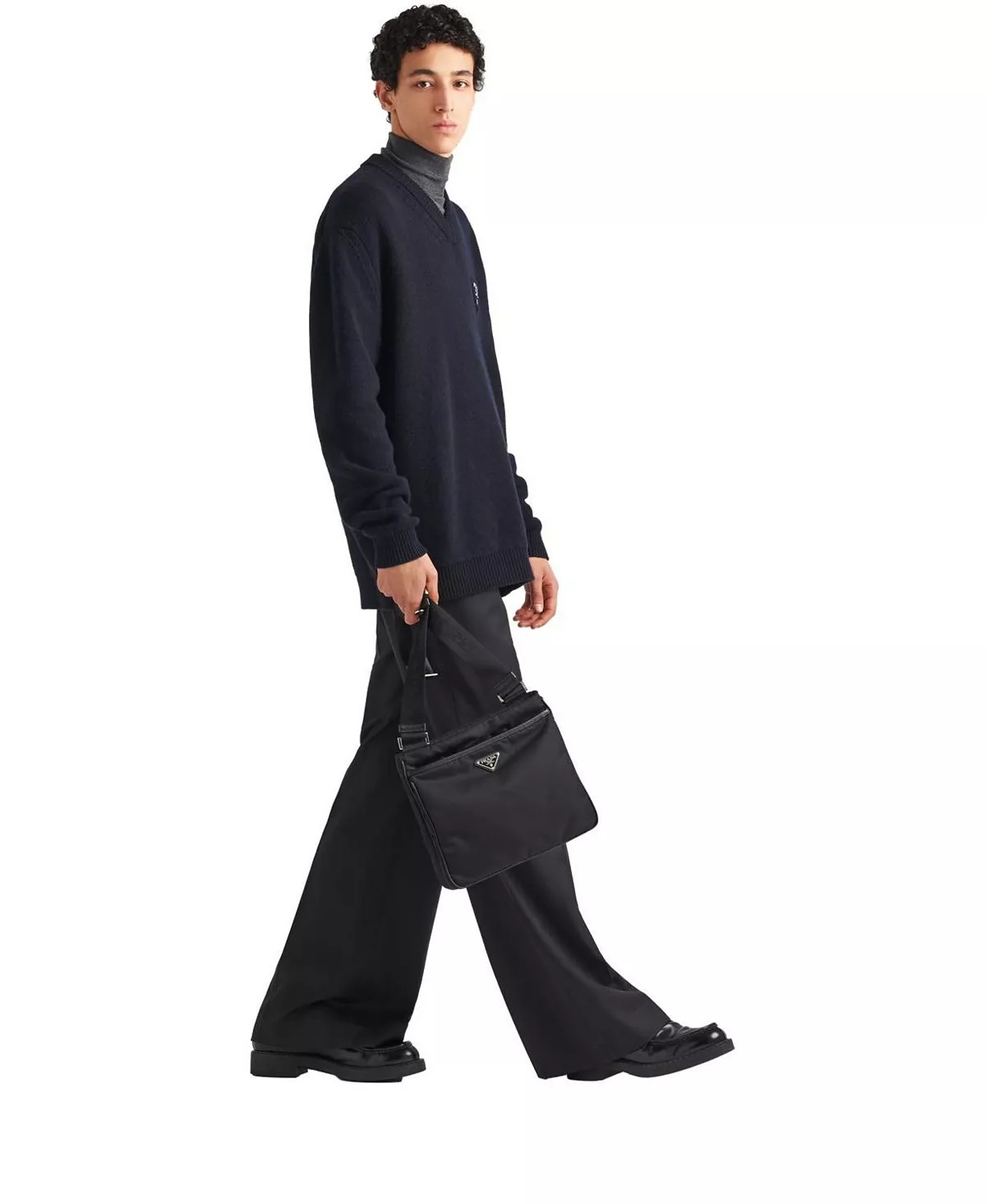 Re-Nylon and Saffiano Shoulder Bag - 2