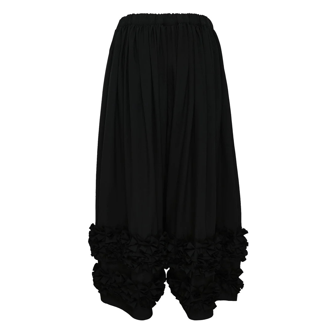 Gathered Hem Pants - 2