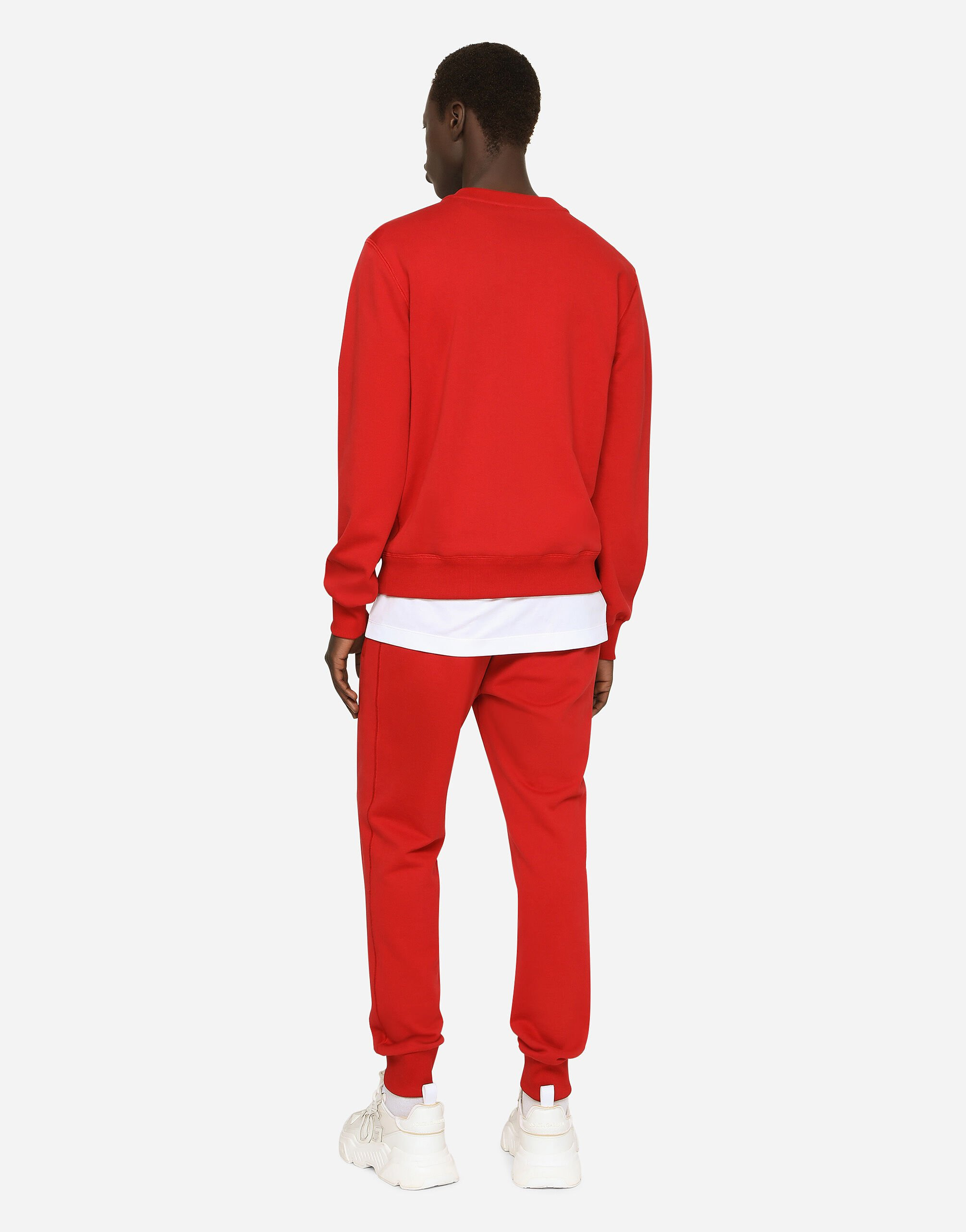 Jersey sweatshirt with branded tag - 3
