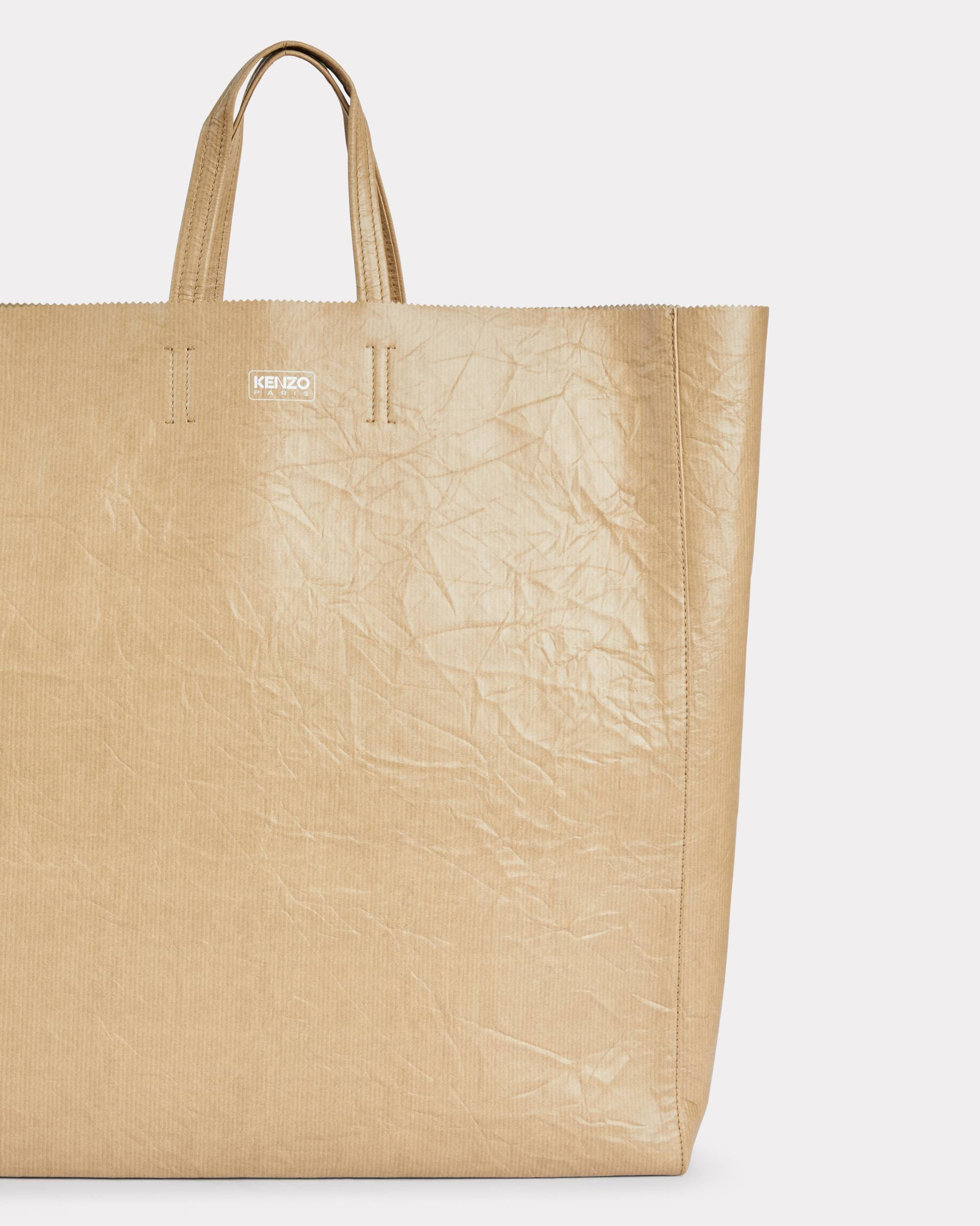 'KENZO Paper' large tote bag in leather - 3