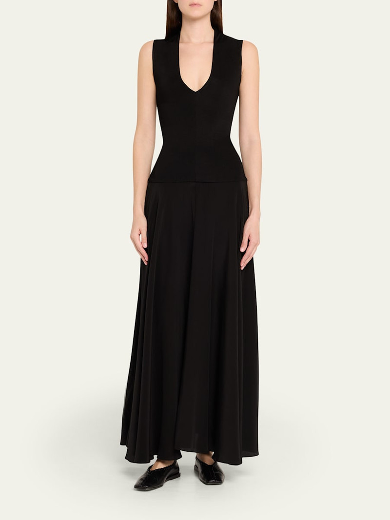 ESSE Studios Illi V Drop-Waist Maxi Dress outlook
