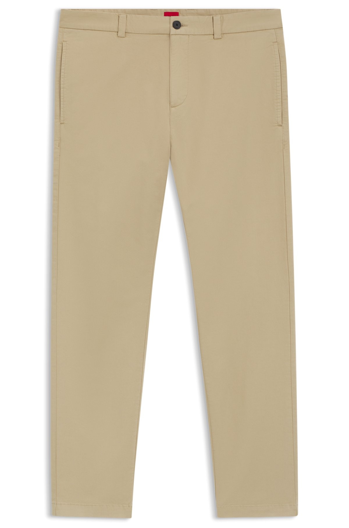 SLIM-FIT TROUSERS IN STRETCH-COTTON GABARDINE - 1