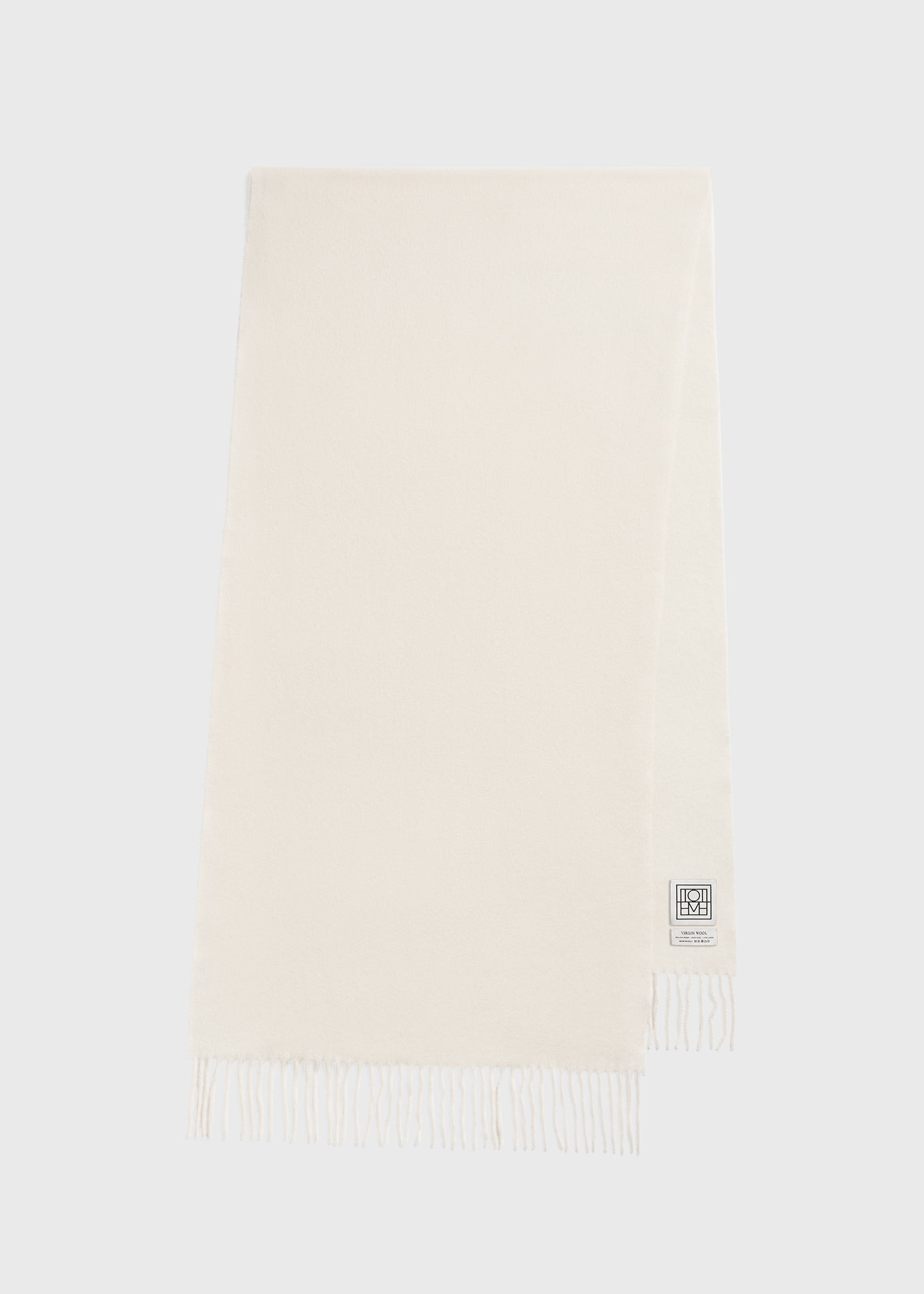 Classic wool scarf crème - 6