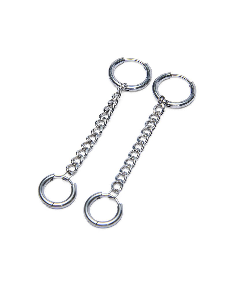 SILVER CHAINLINK HUGGIES 1