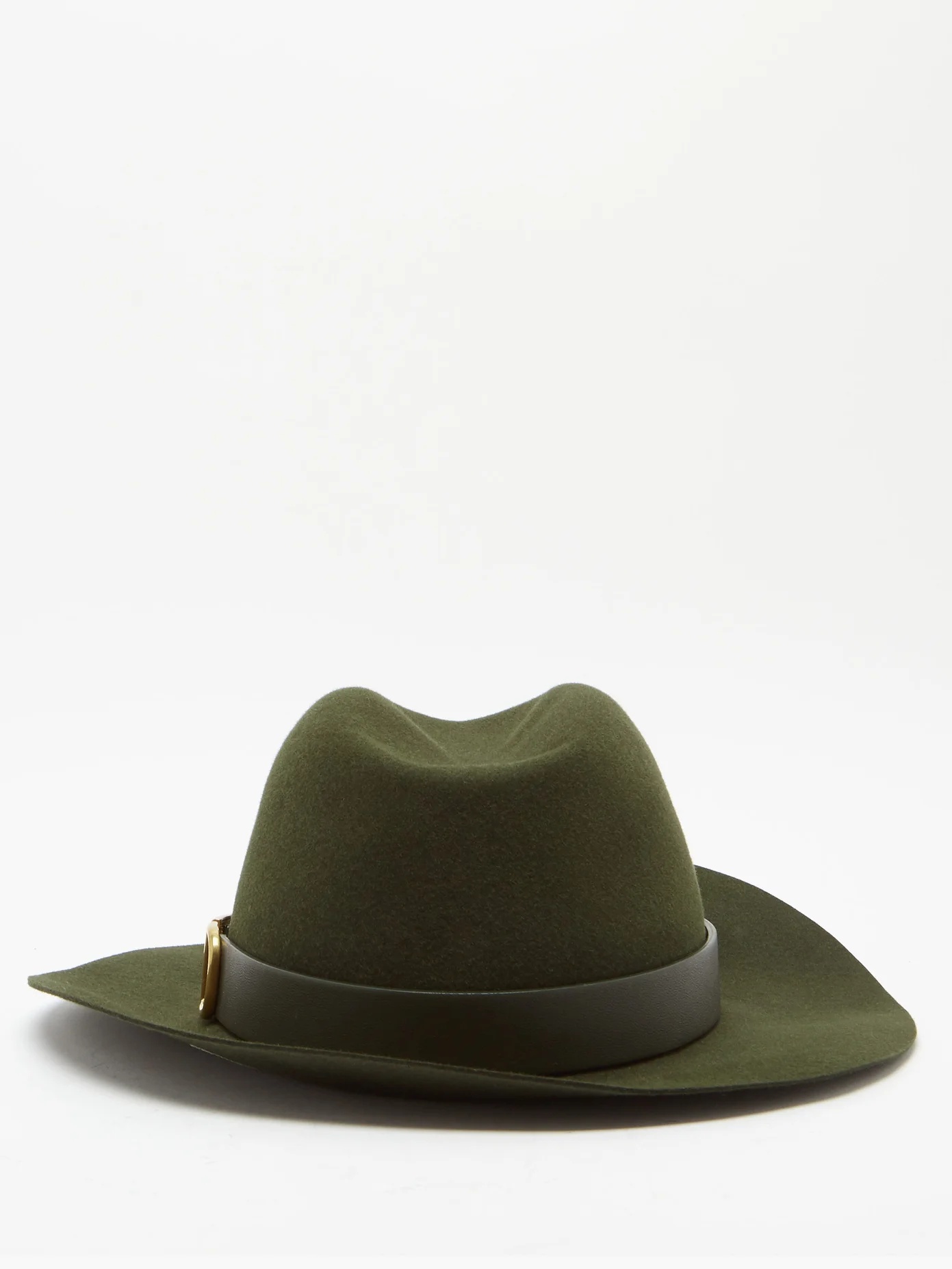 Logo-band felt trilby - 3