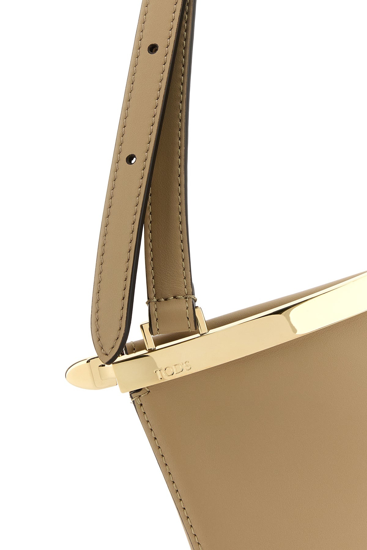 Beige leather Magenta bucket bag - 4