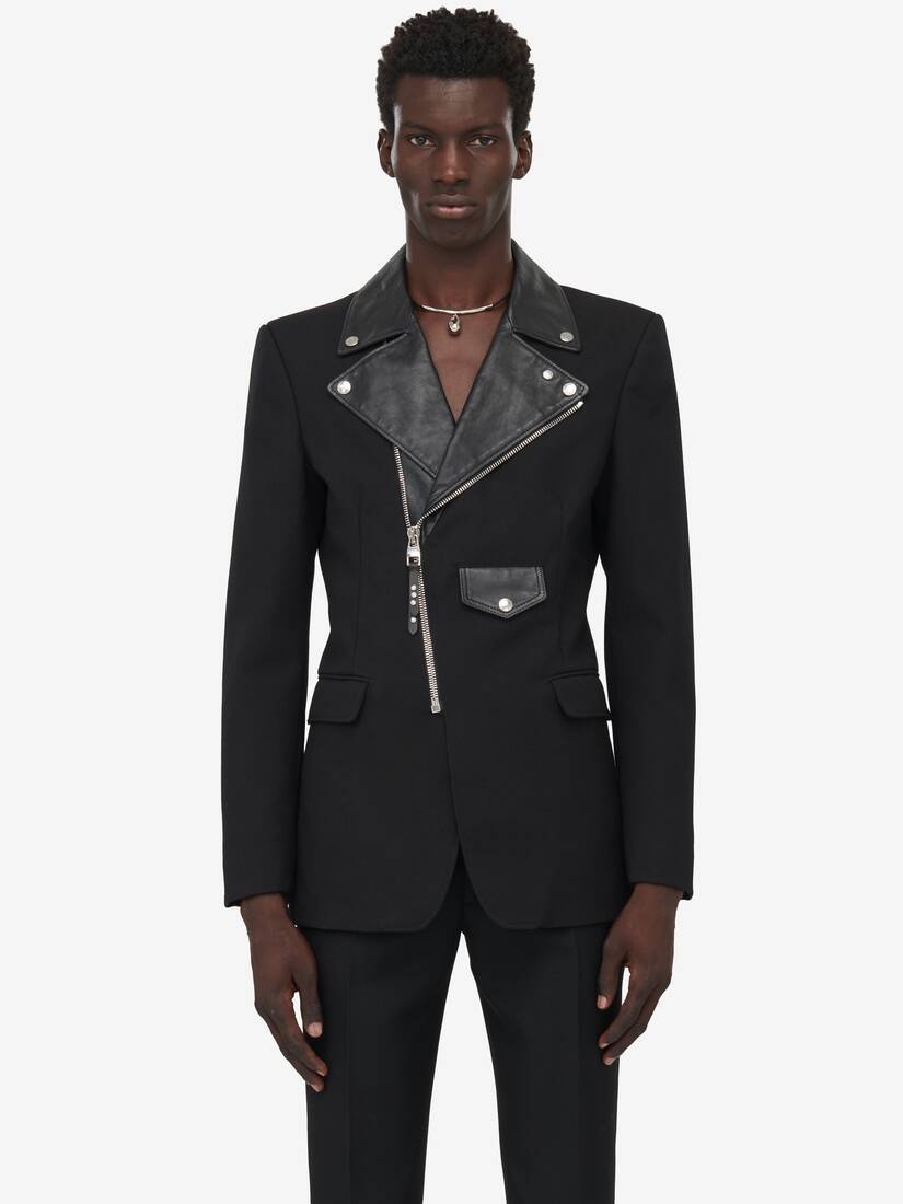 Alexander McQueen Eyelet Harness Tailored Blazer - Black