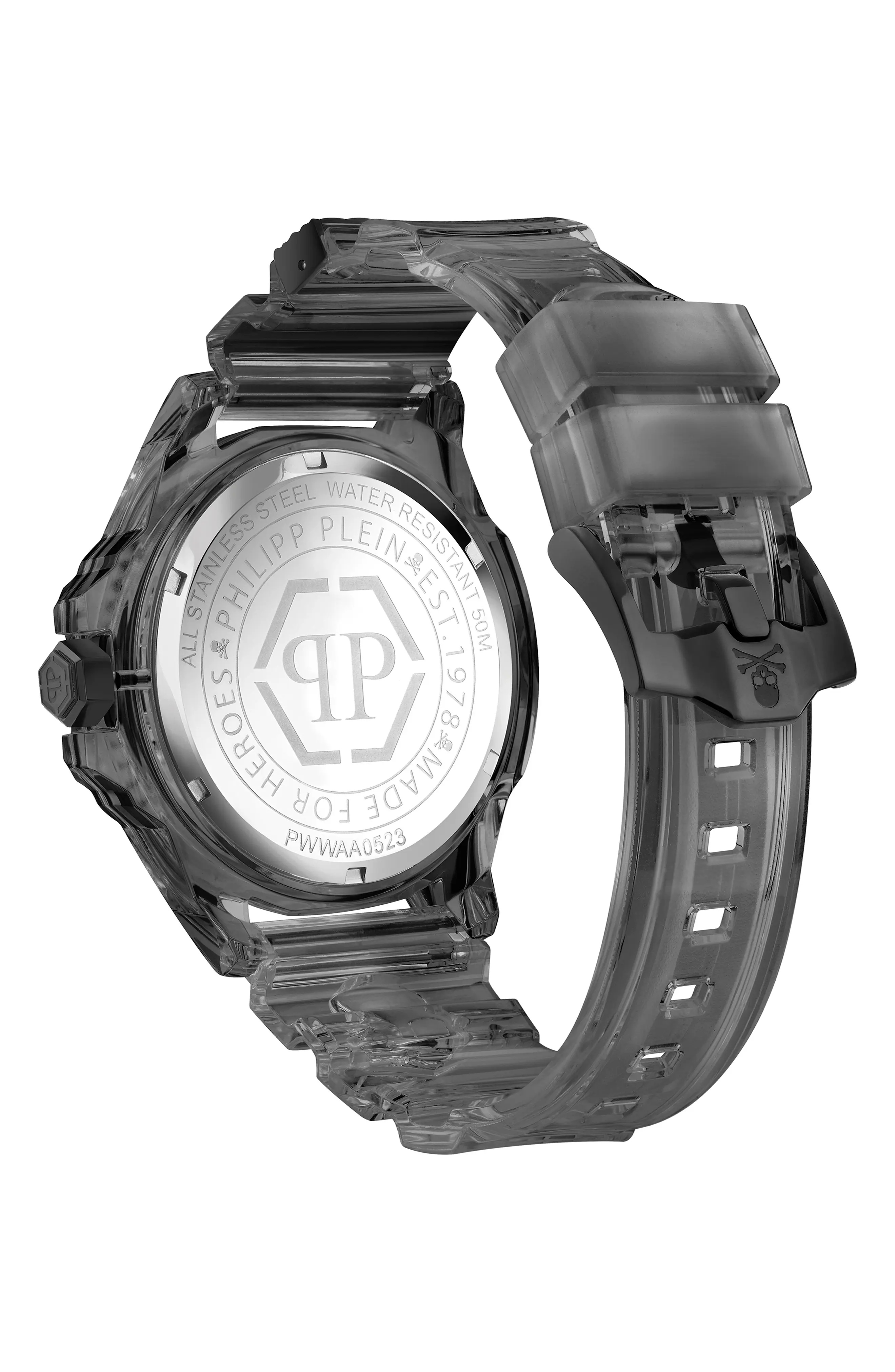 The Skull Plastic Strap Watch, 44mm - 3