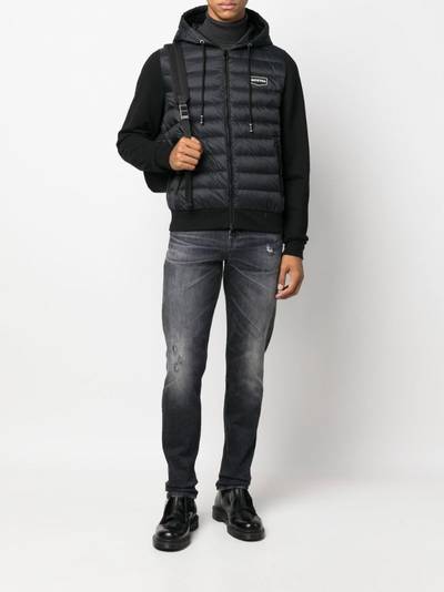 DUVETICA logo-patch quilted jacket outlook