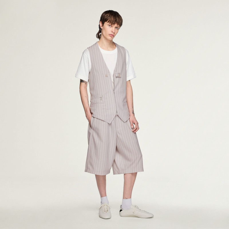 Y-3 SPORT UNIFORM PINSTRIPE TAILORED VEST 5