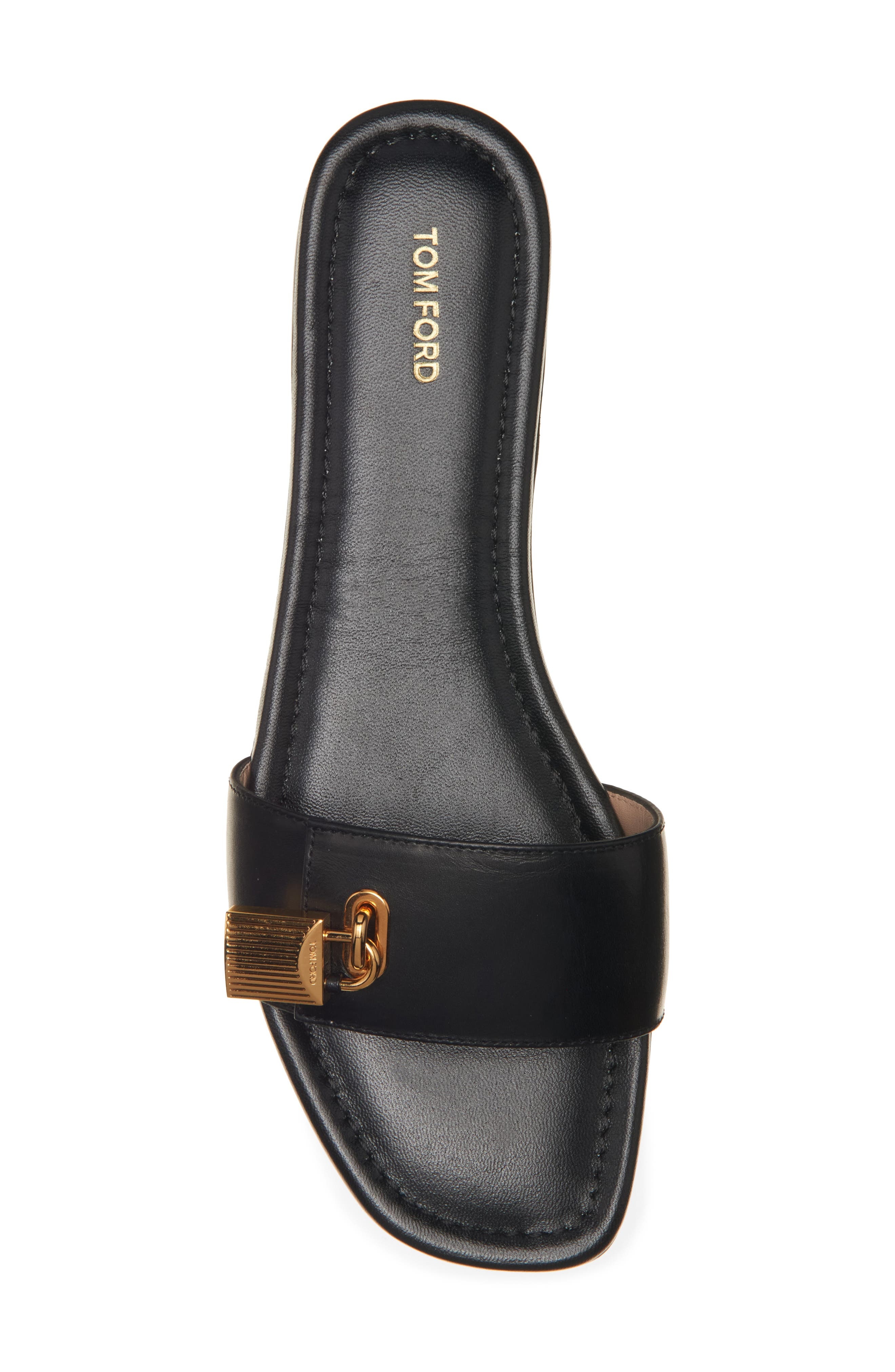 TOM FORD Padlock Slide Sandal in 1N001 Black at Nordstrom - 5