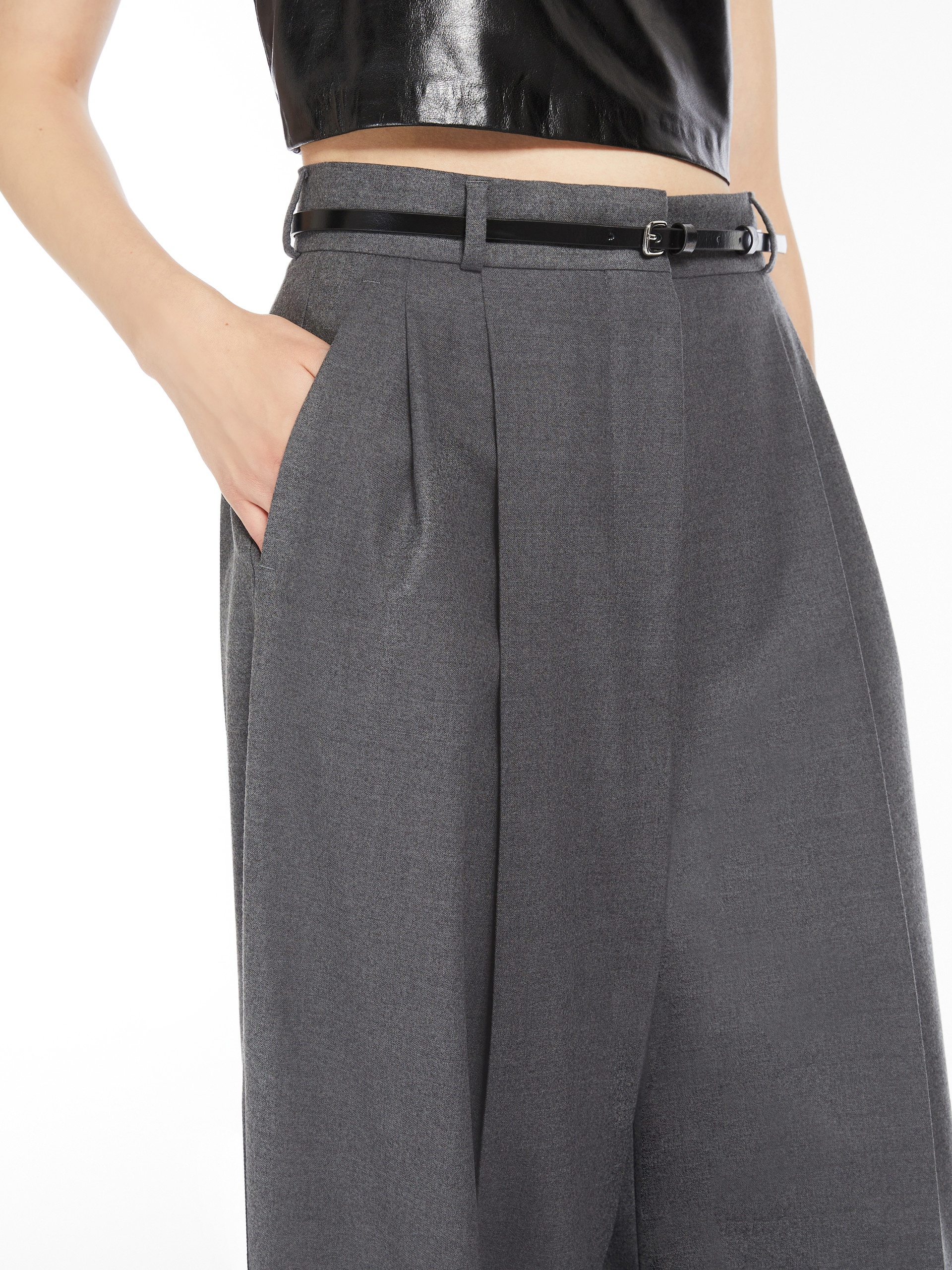 KIENS12 Oversized stretch wool trousers - 5