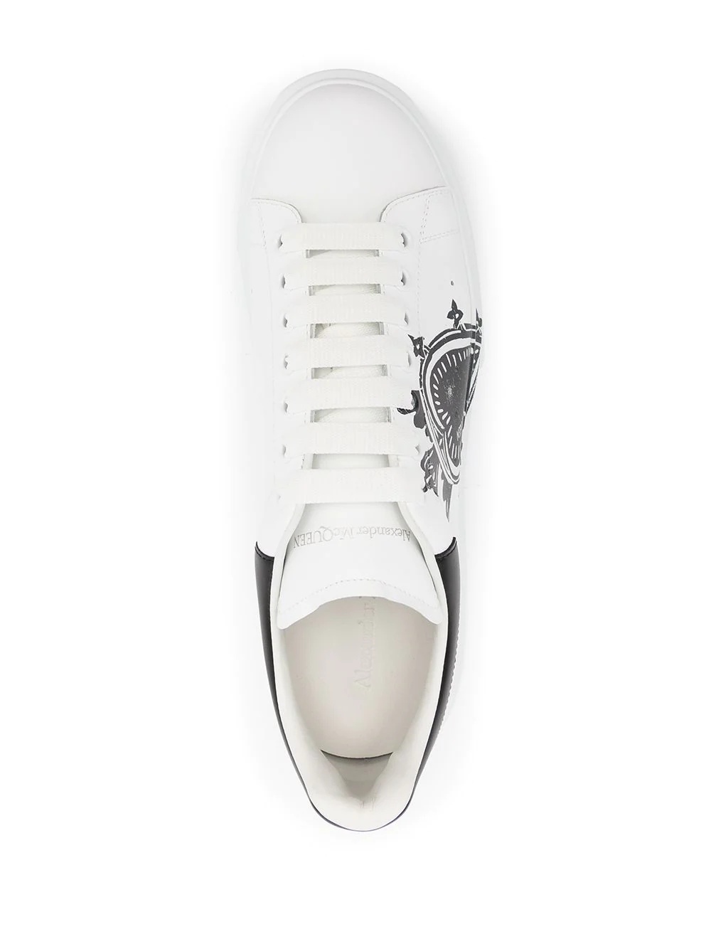 graphic-print lace-up sneakers - 4