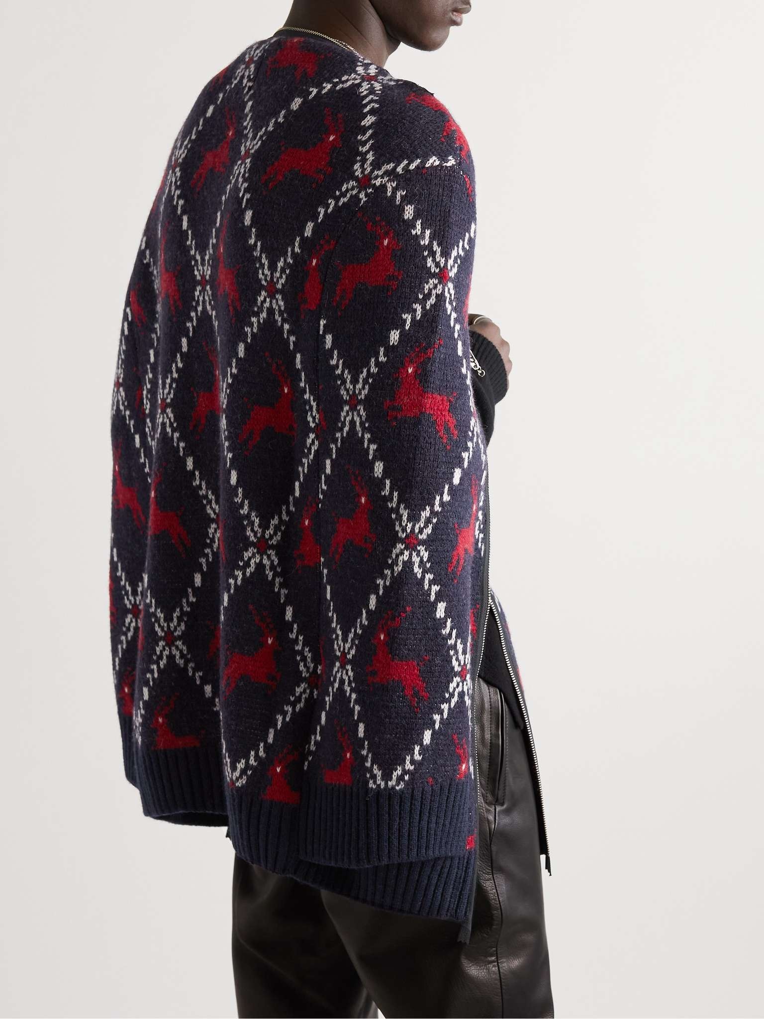 Embellished Wool-Jacquard Sweater - 4