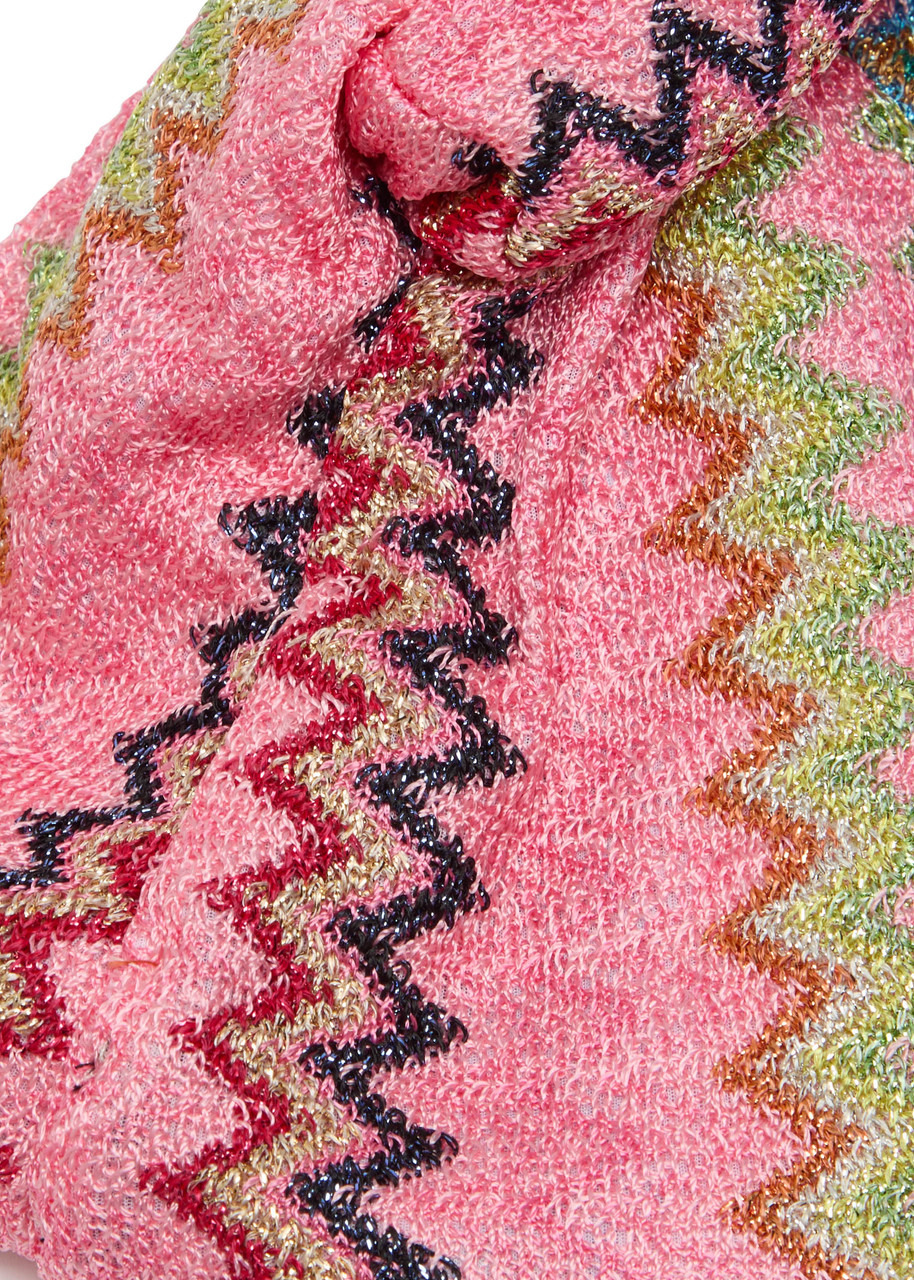 Missoni Metallic Zigzag-intarsia Knitted Headband - 3