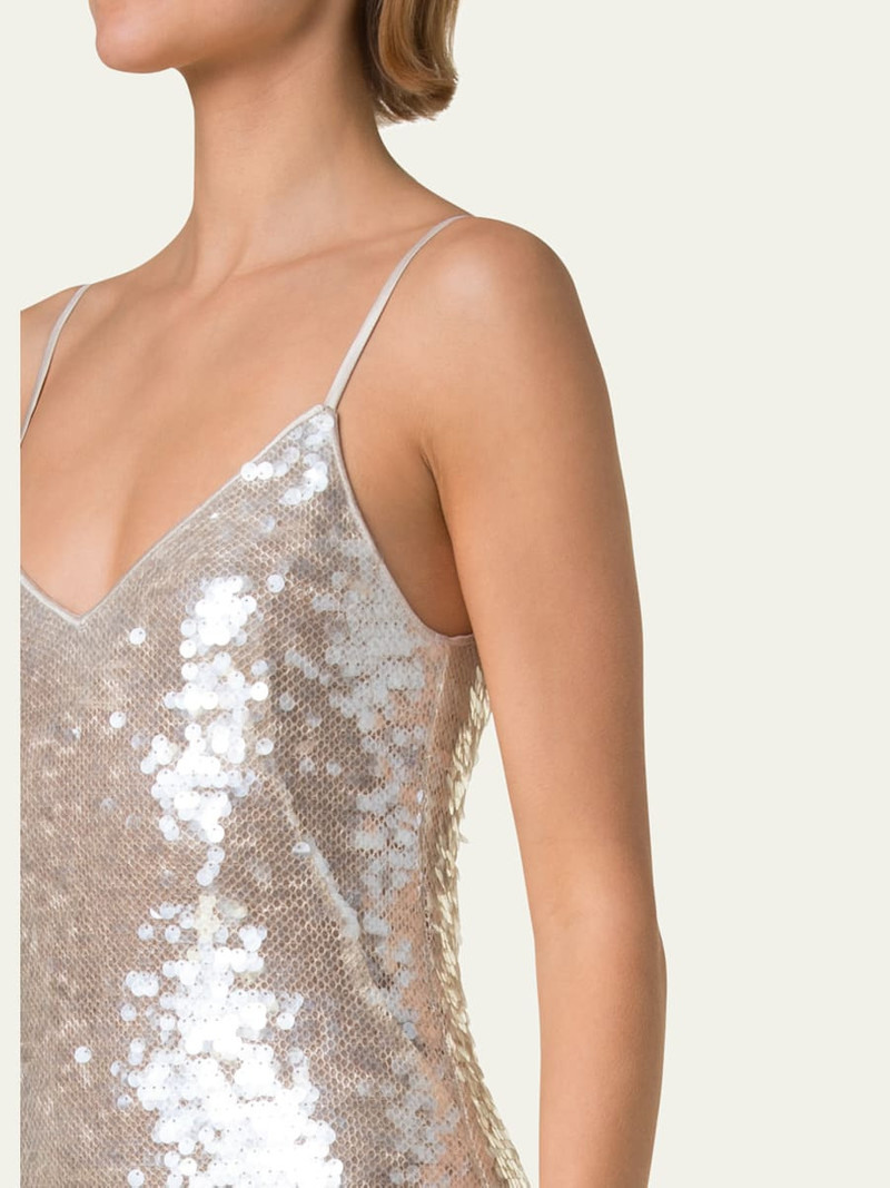 AKRIS Sleeveless Sequin Gown outlook